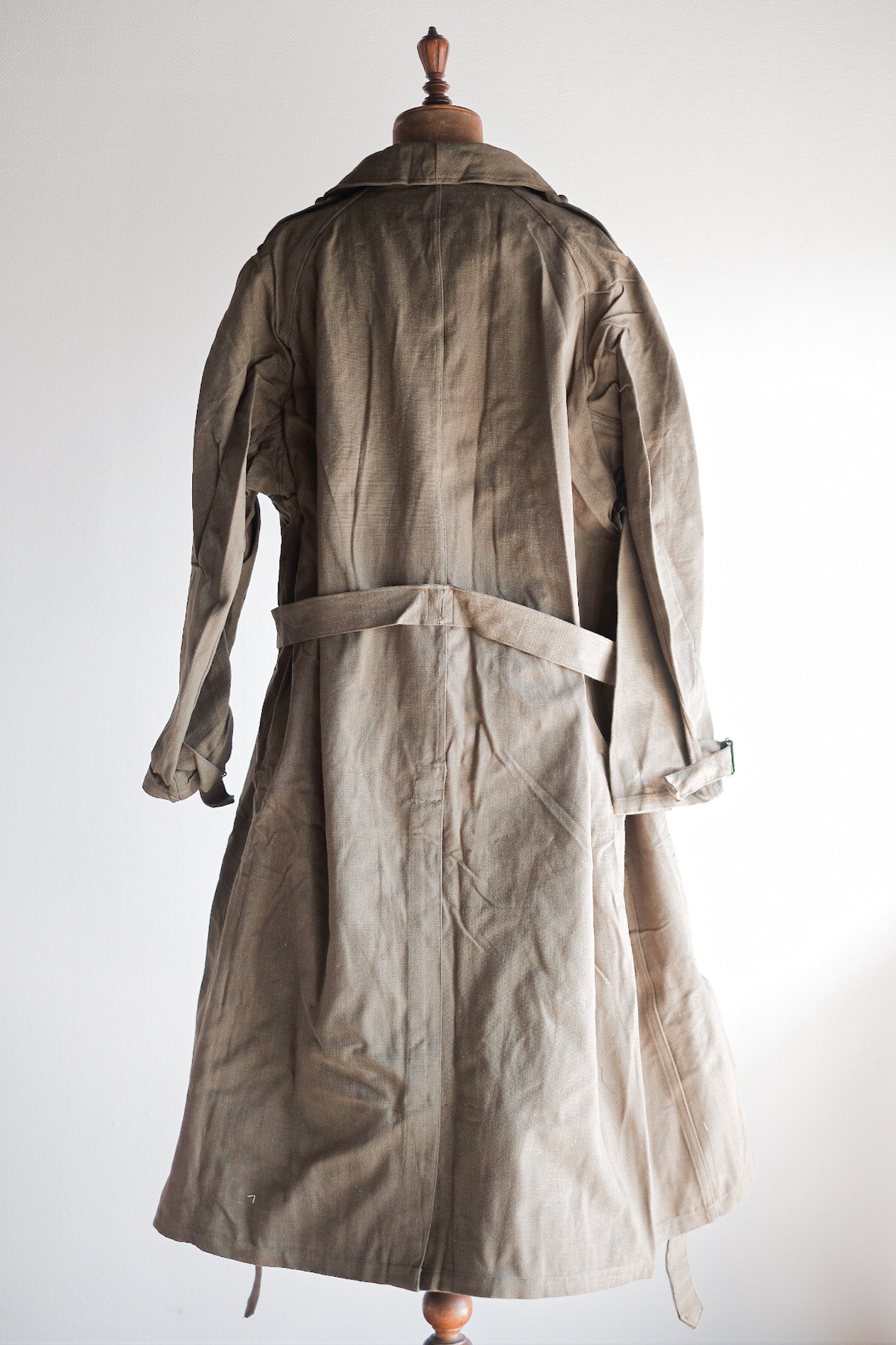 【~50's】French Army M35 Motorcycle Coat "Cotton Linen Type" "Dead Stock"