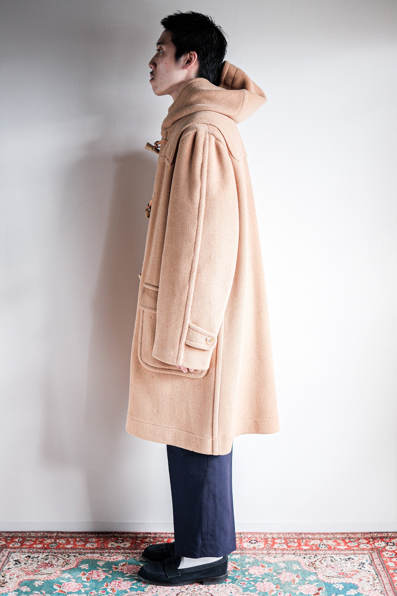 【~90's】Old INVERTERE Wool Duffle Coat "Moorbrook"