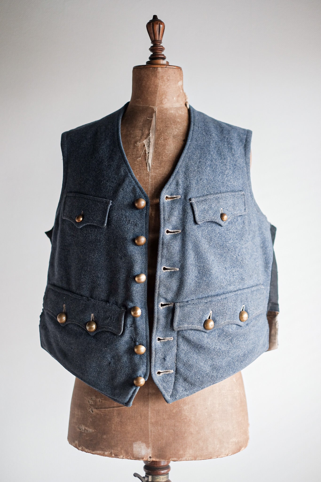 【~10's】WW1 French Army Wool Gilet