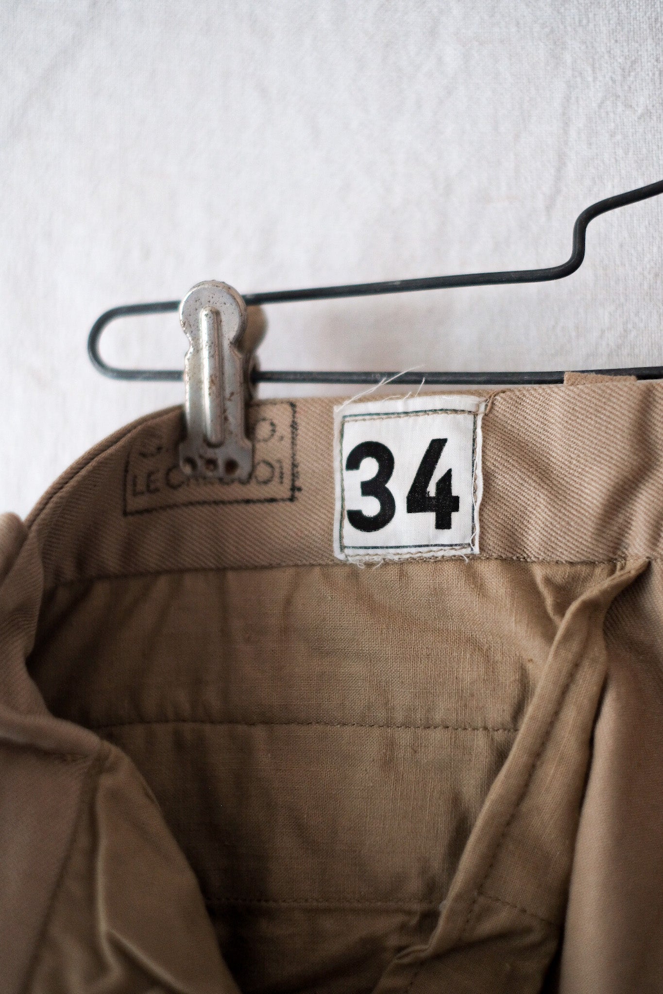 【~60's】French Army M52 Chino Trousers Size.34 "Dead Stock"