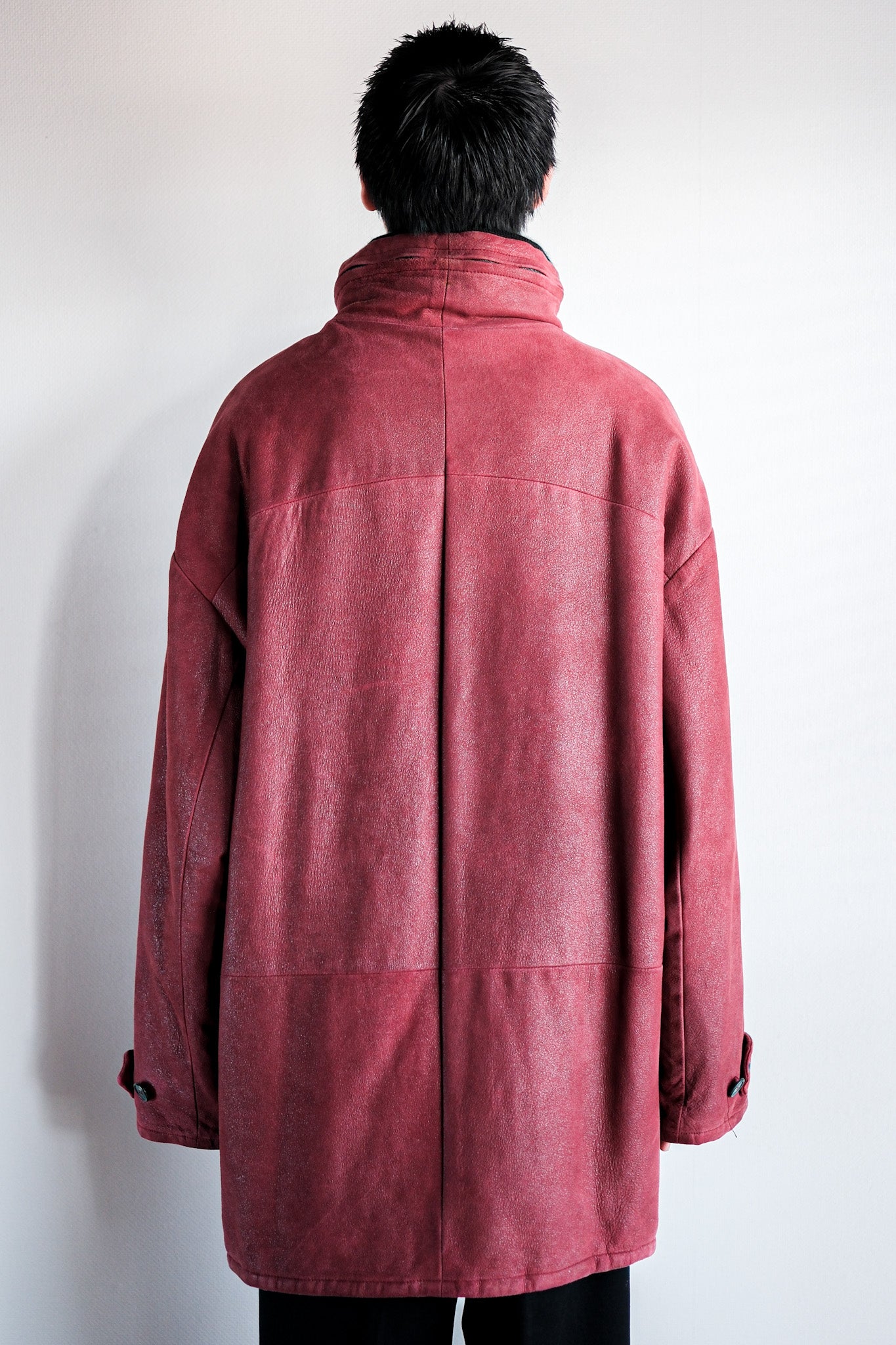 【~90's】Old SERAPHIN Leather Reverseable Jacket Size.50