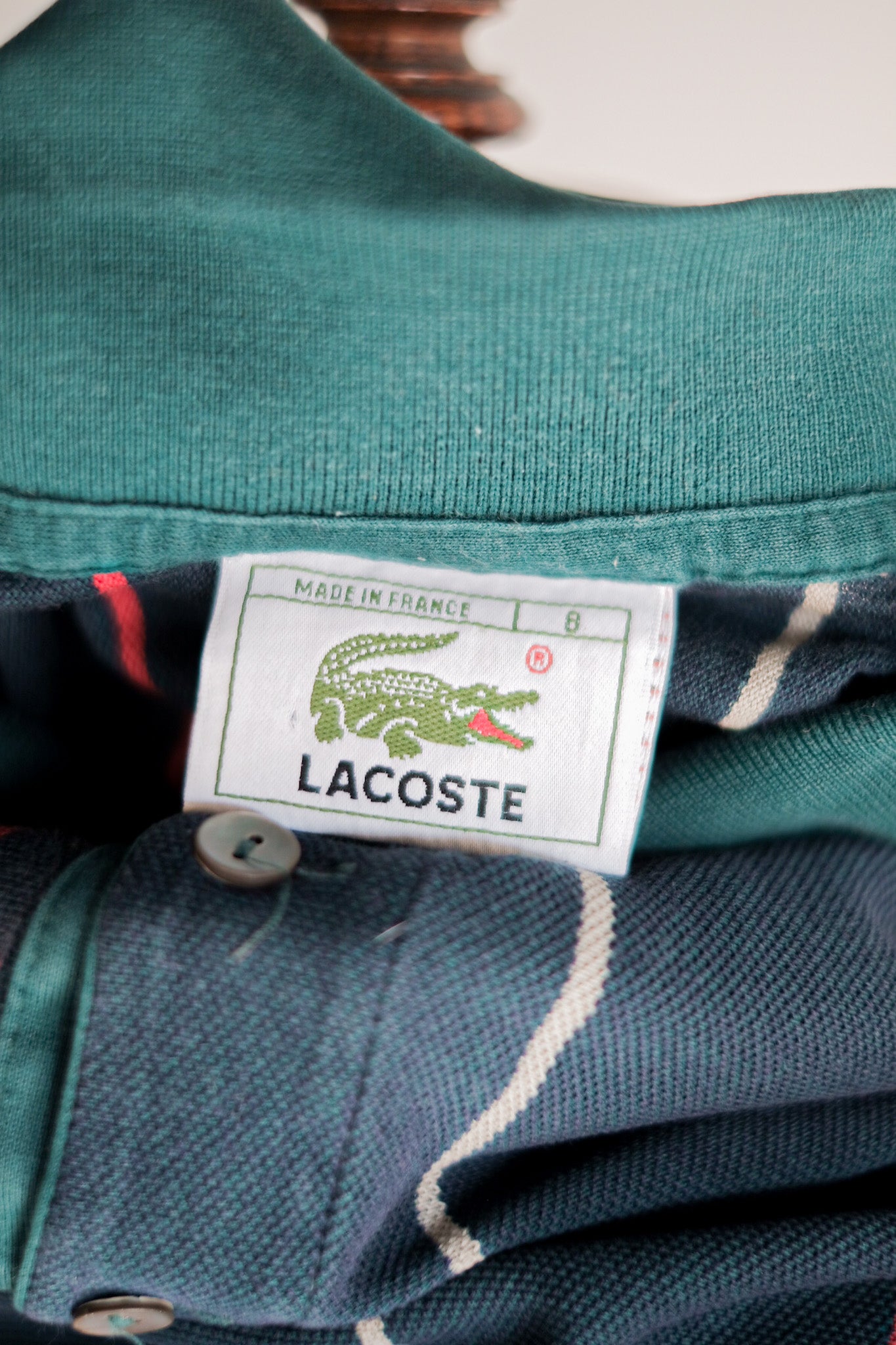 【~80's】CHEMISE LACOSTE S/S Polo Shirt Size.8 "Multi Color"