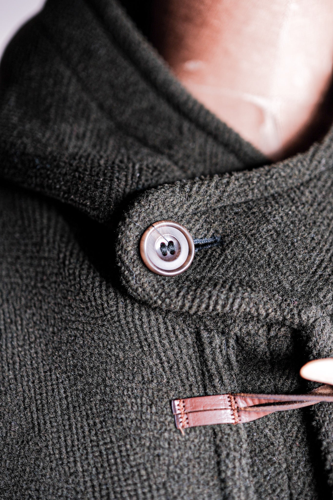 【~90's】Old INVERTERE Wool Duffle Coat "Moorbrook"