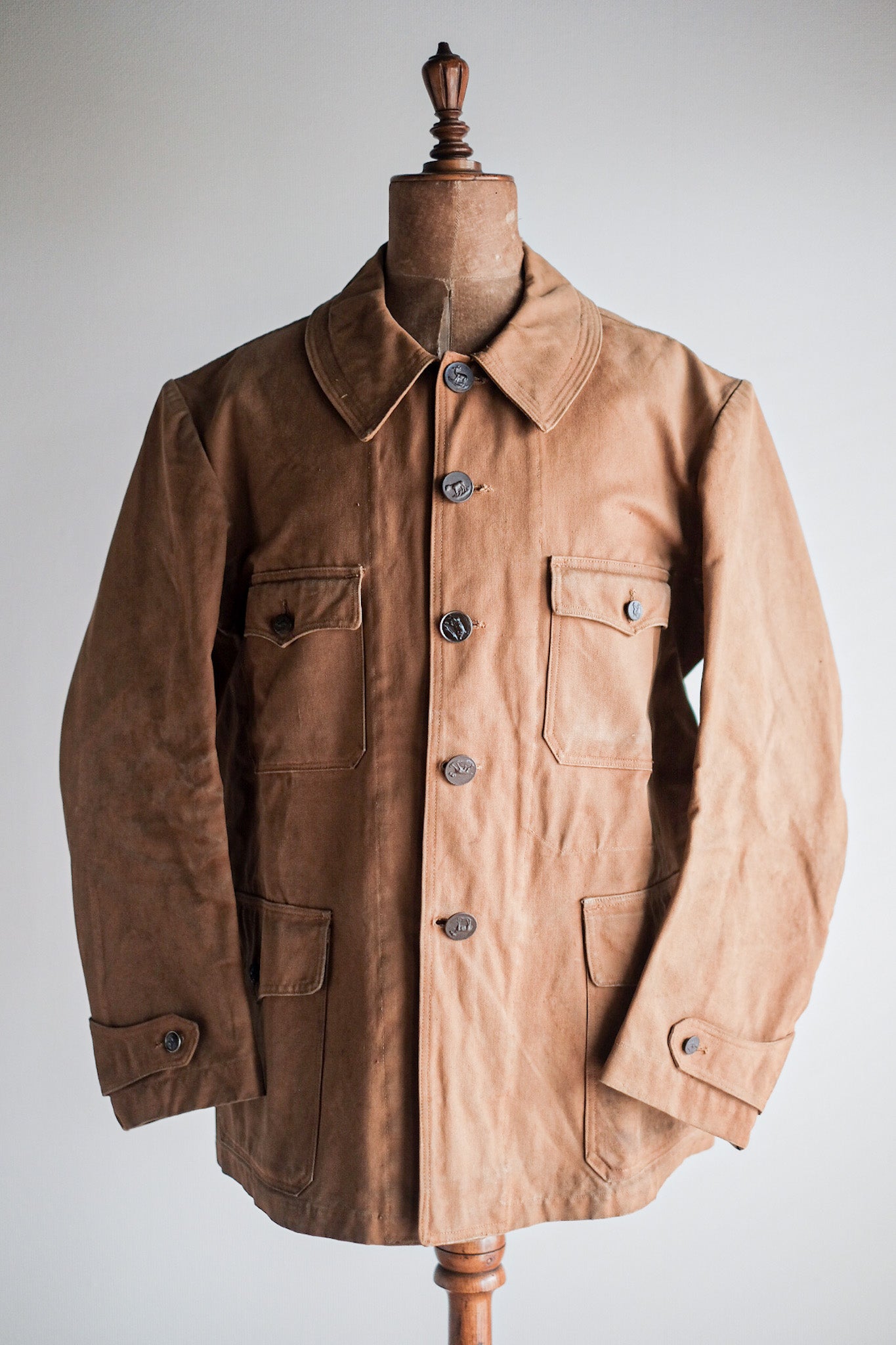 【~30’s】French Vintage Cotton Hunting Jacket