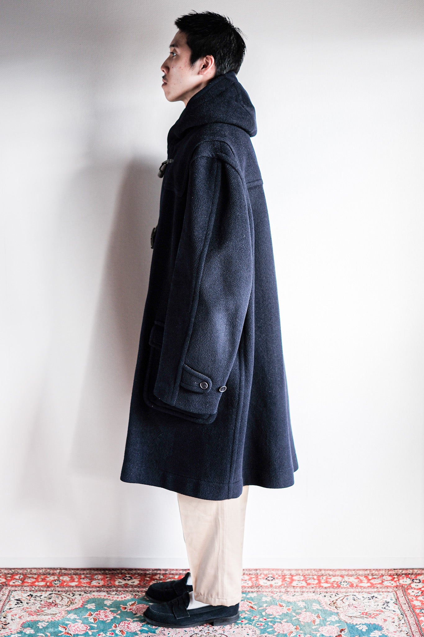 【~90's】Old INVERTERE Wool Duffle Coat "Moorbrook"