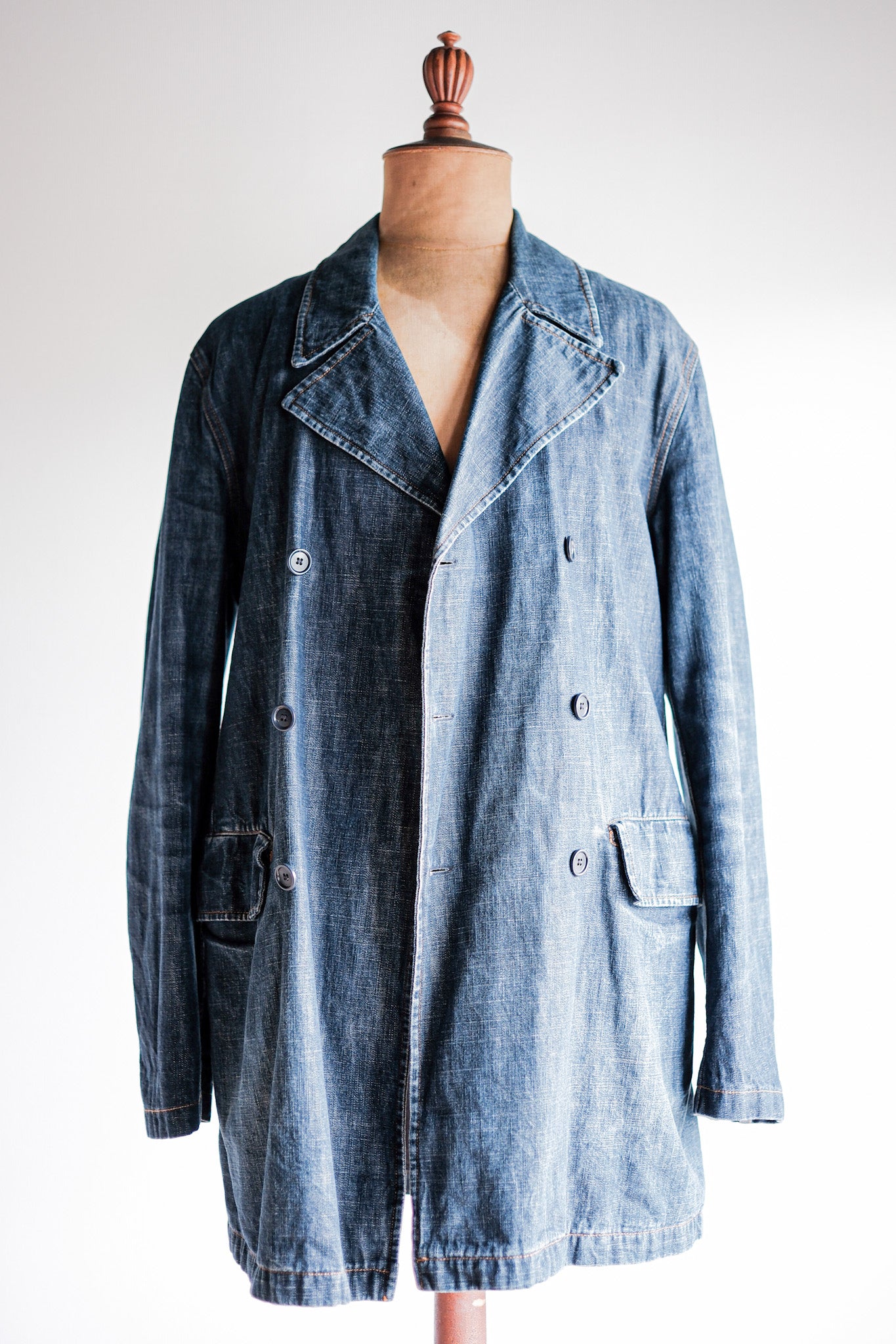 【~00’s】Old miu miu Double Breasted Denim Coat