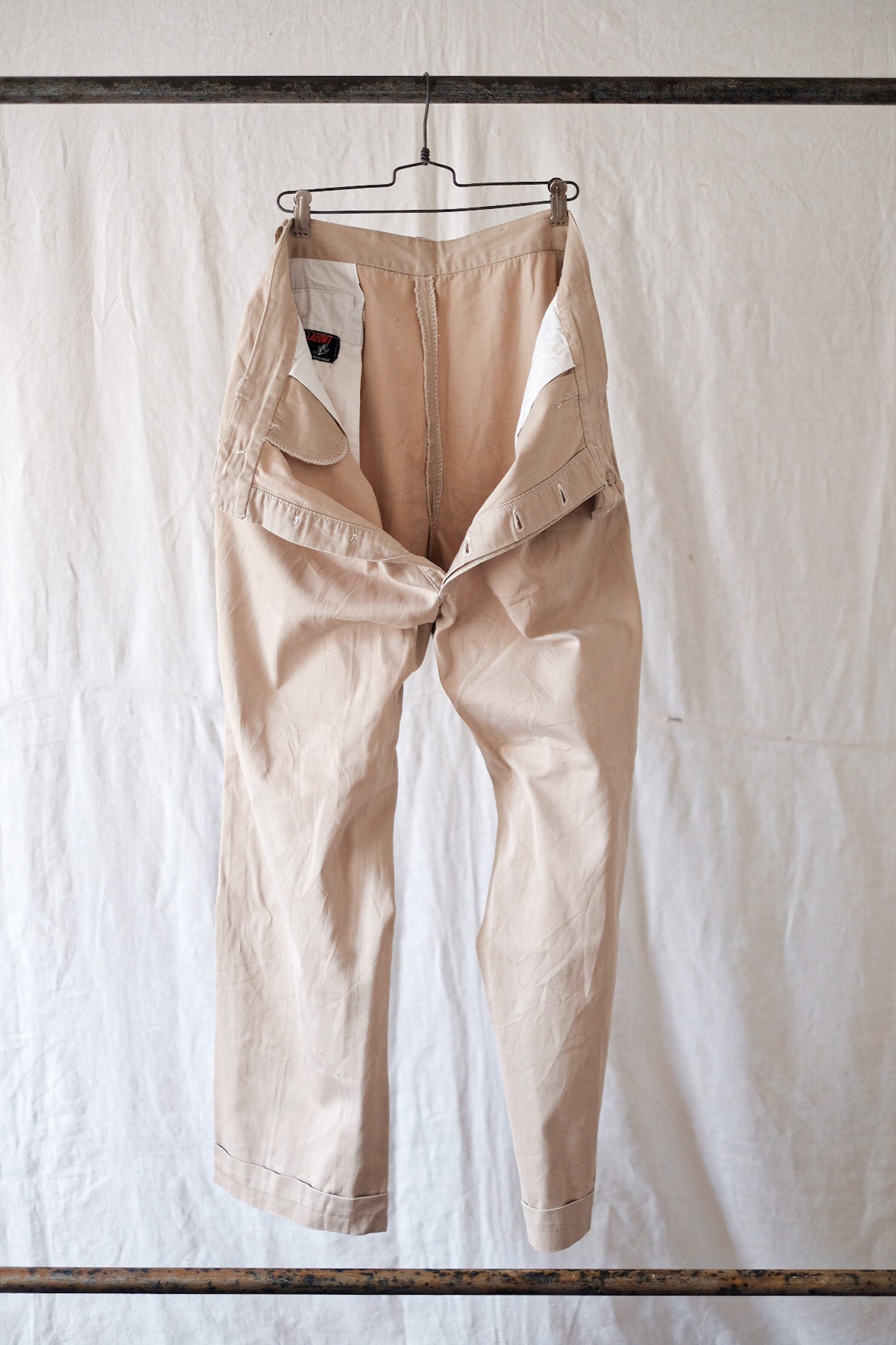 【~50's】French Vintage Chino Work Pants "Adolphe Lafont"