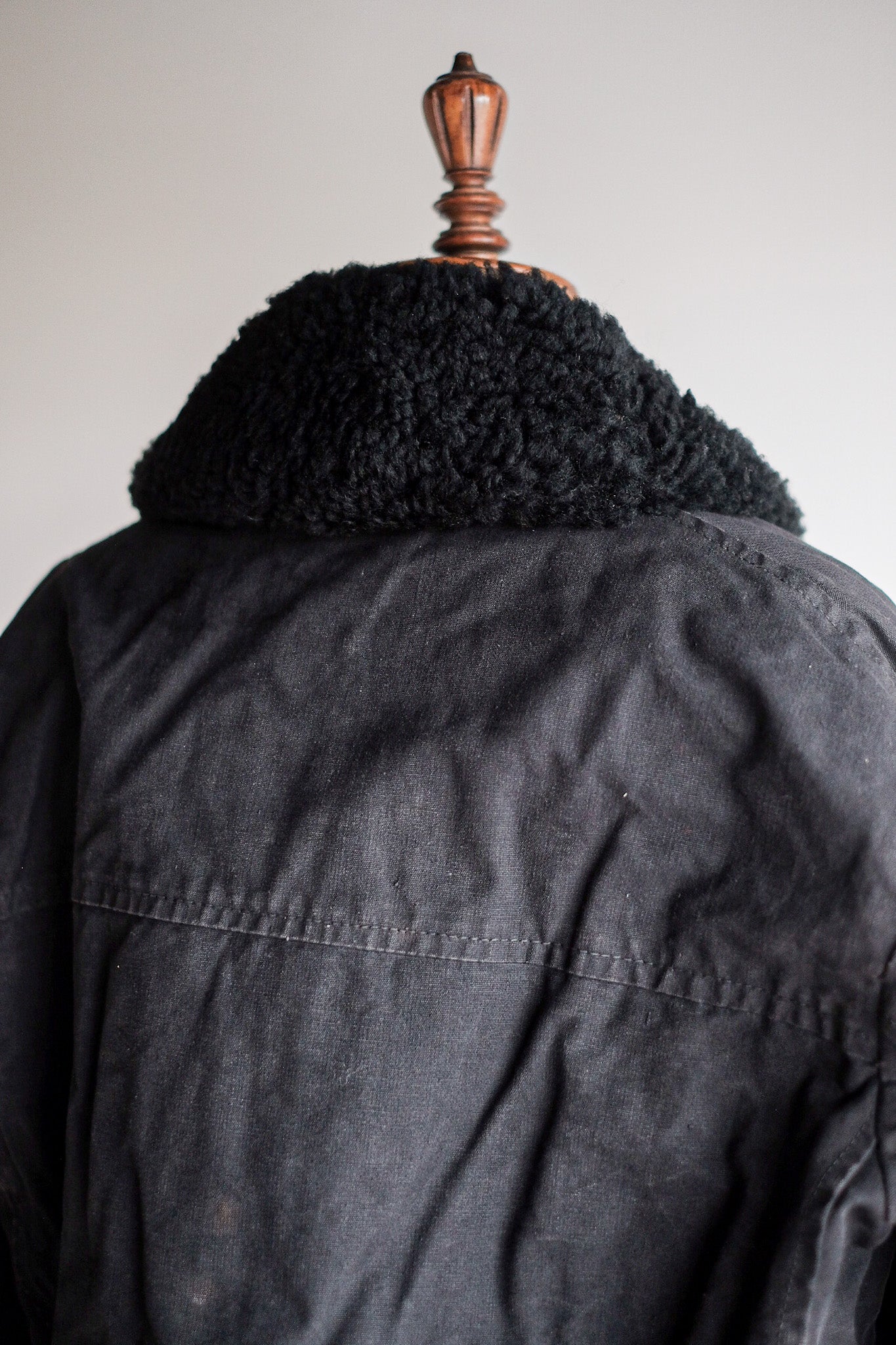 【~50’s】Swedish Army Motorcycle Jacket “Black Color”