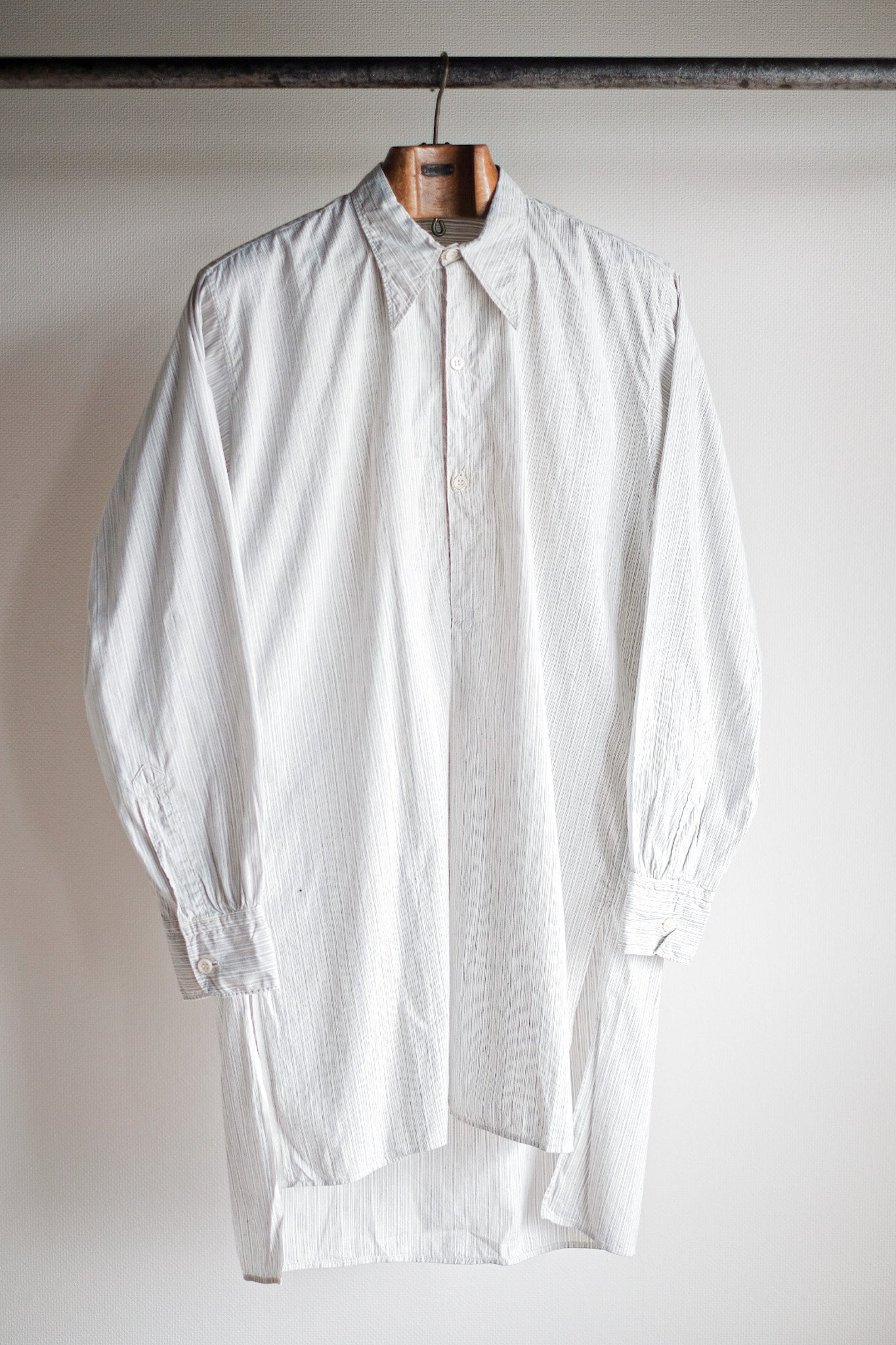 【~40's】French Vintage Grandpa Shirt