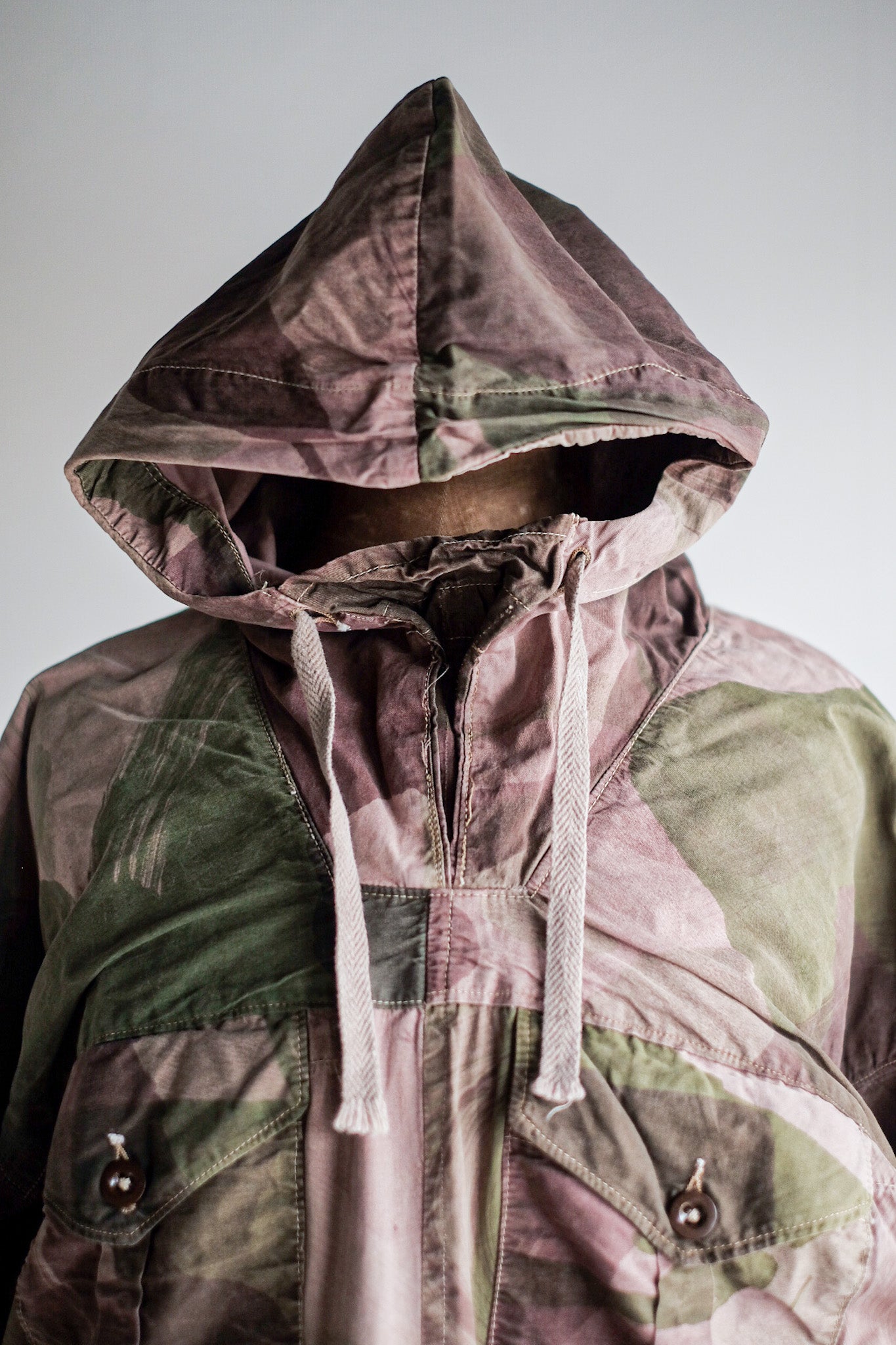 【~40's】British Army SAS Camouflaged Windproof Smock Size.7 "Dead Stock"