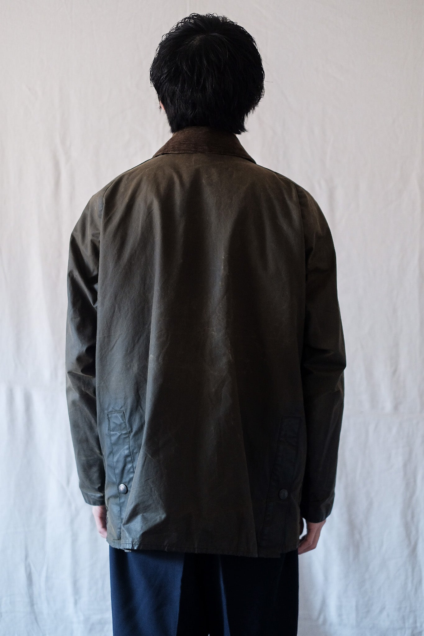 【~90's】Vintage Barbour "BEDALE" 3 Crest Size.40