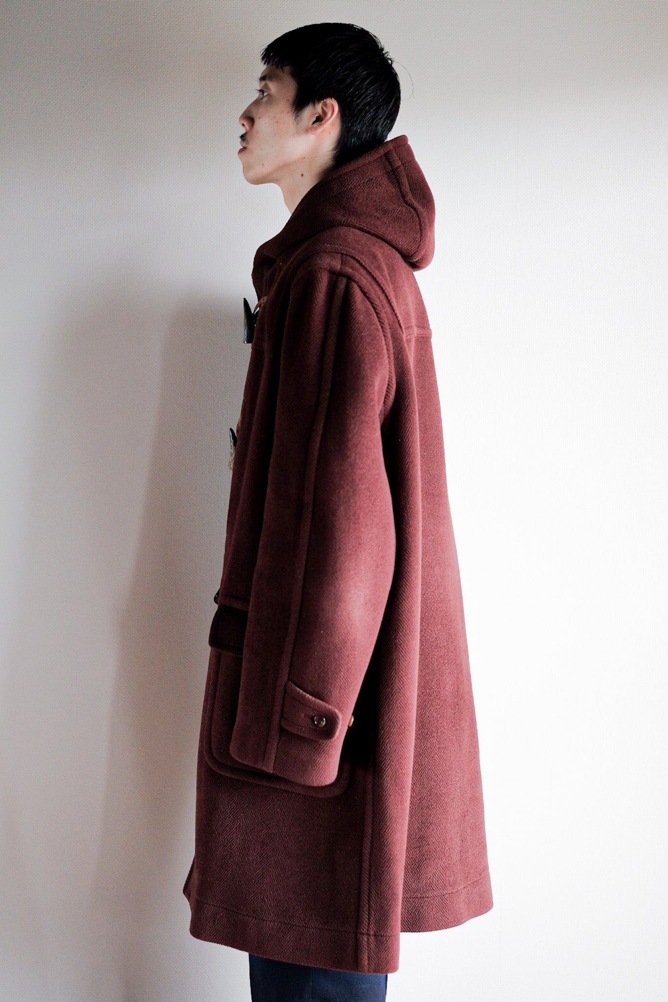 【~90's】Old INVERTERE Wool Duffle Coat "Moorbrook"