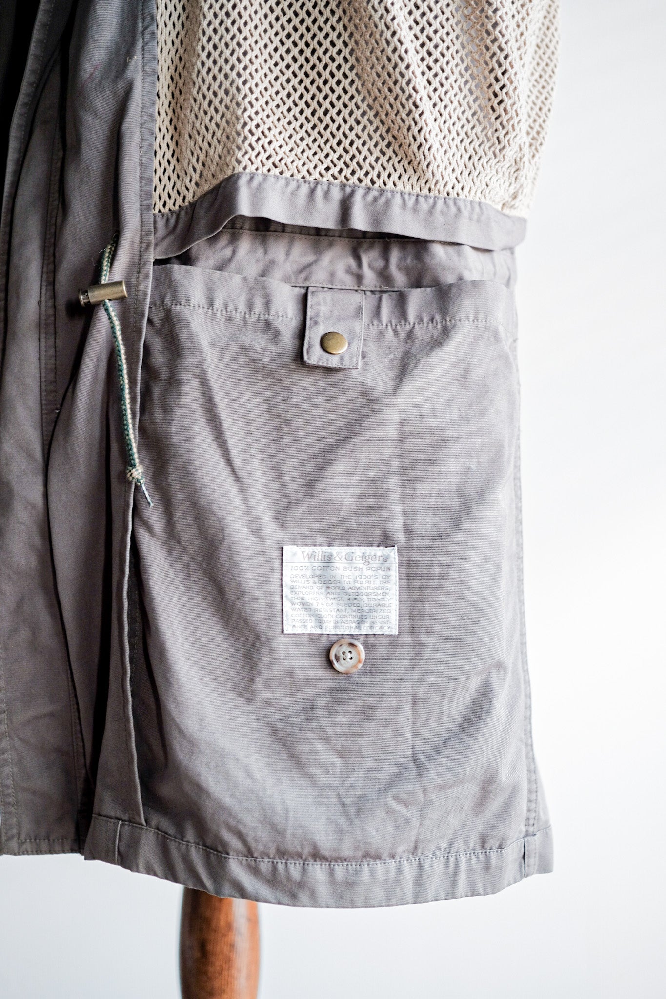 【~90's】Willis&Geiger Bush Poplin Safari Jacket Size.L-TALL
