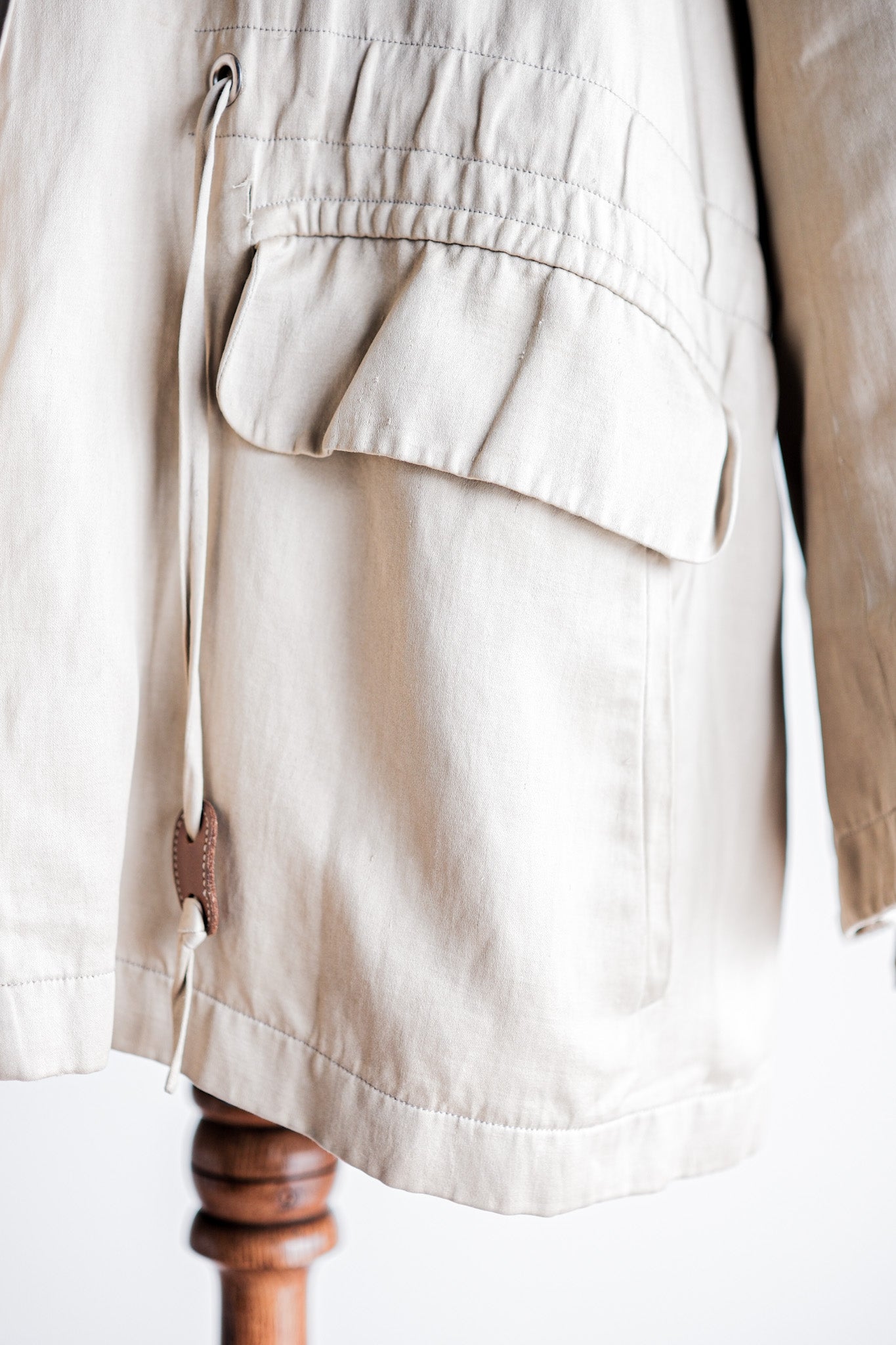 【~00's】Old Hermès Paris Linen Jacket by Martin Margiela Size.42