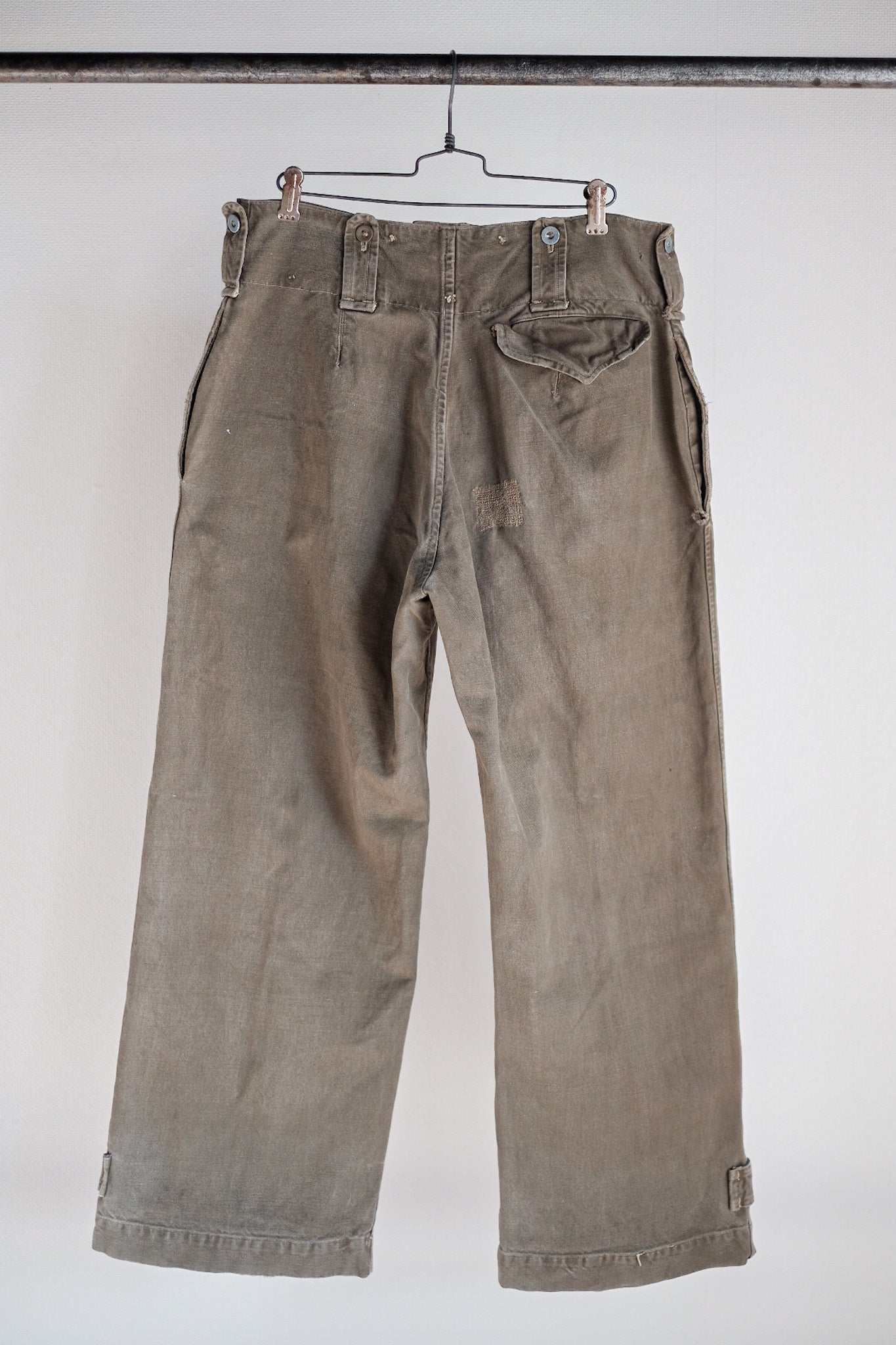 【~40's】French Army M44 Field Trousers Size.84XC