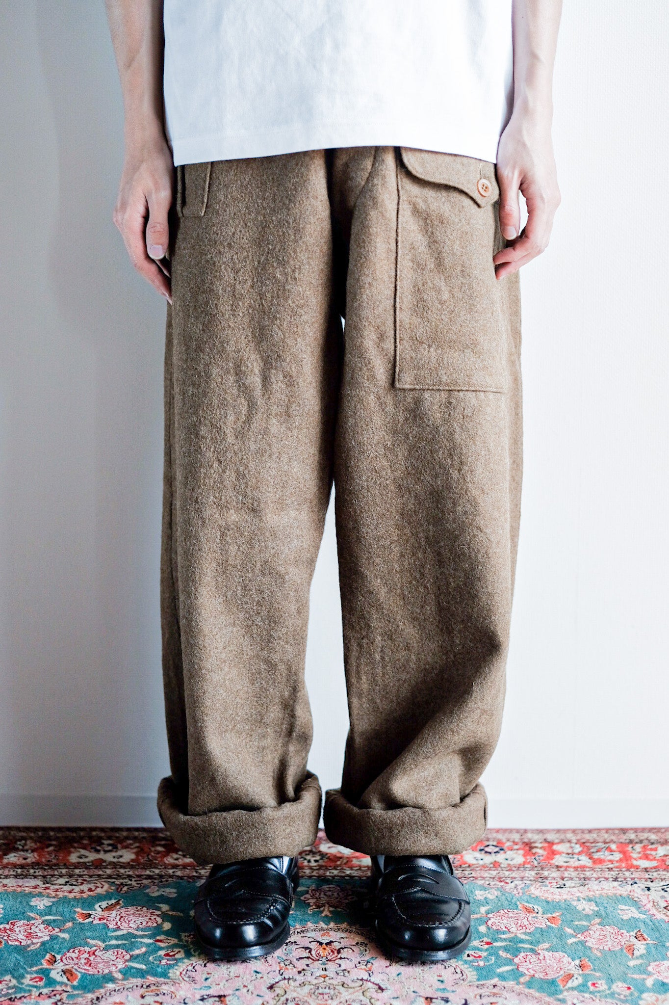【~50's】British Army Battledress Wool Trousers