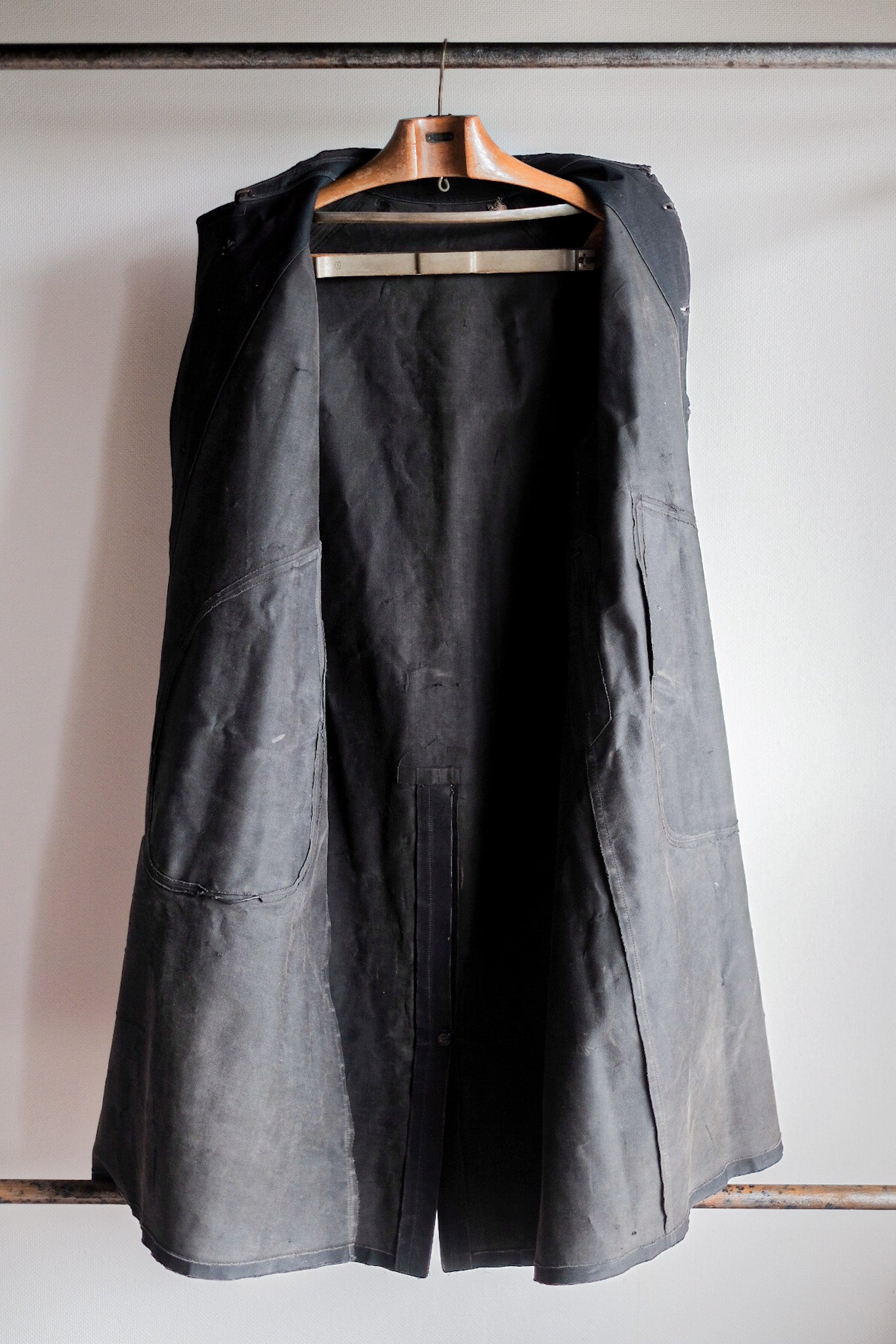 【Early 20th C】French Antique Rubber Raincoat