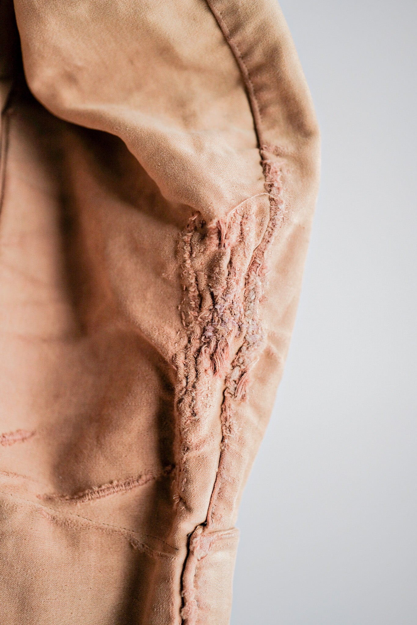 【~30's】French Vintage Moleskin Hunting Jacket With Chin Strap