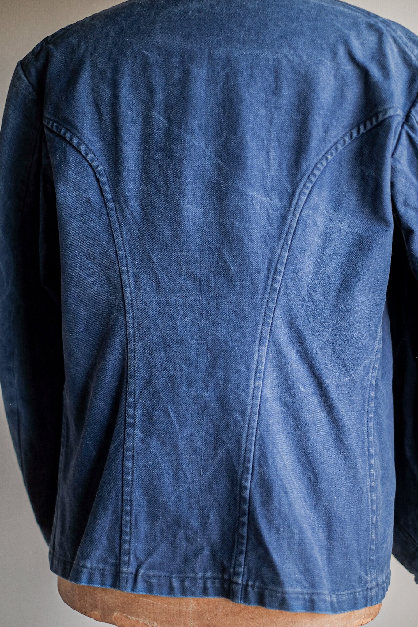 【~30's】French Vintage Indigo Metis Fireman Jacket