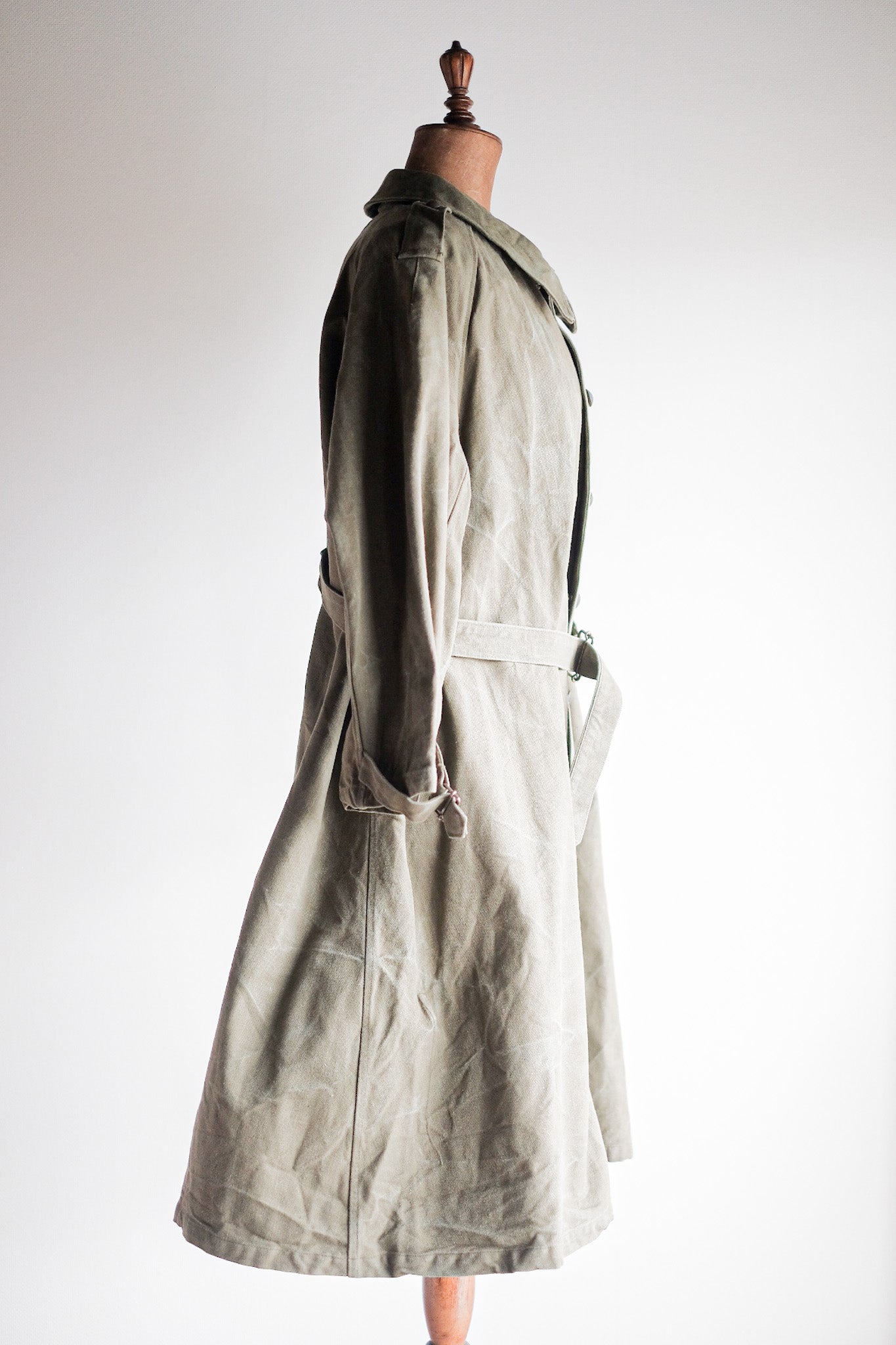 【~50's】French Army M35 Motorcycle Coat Size.2 "Dead Stock"