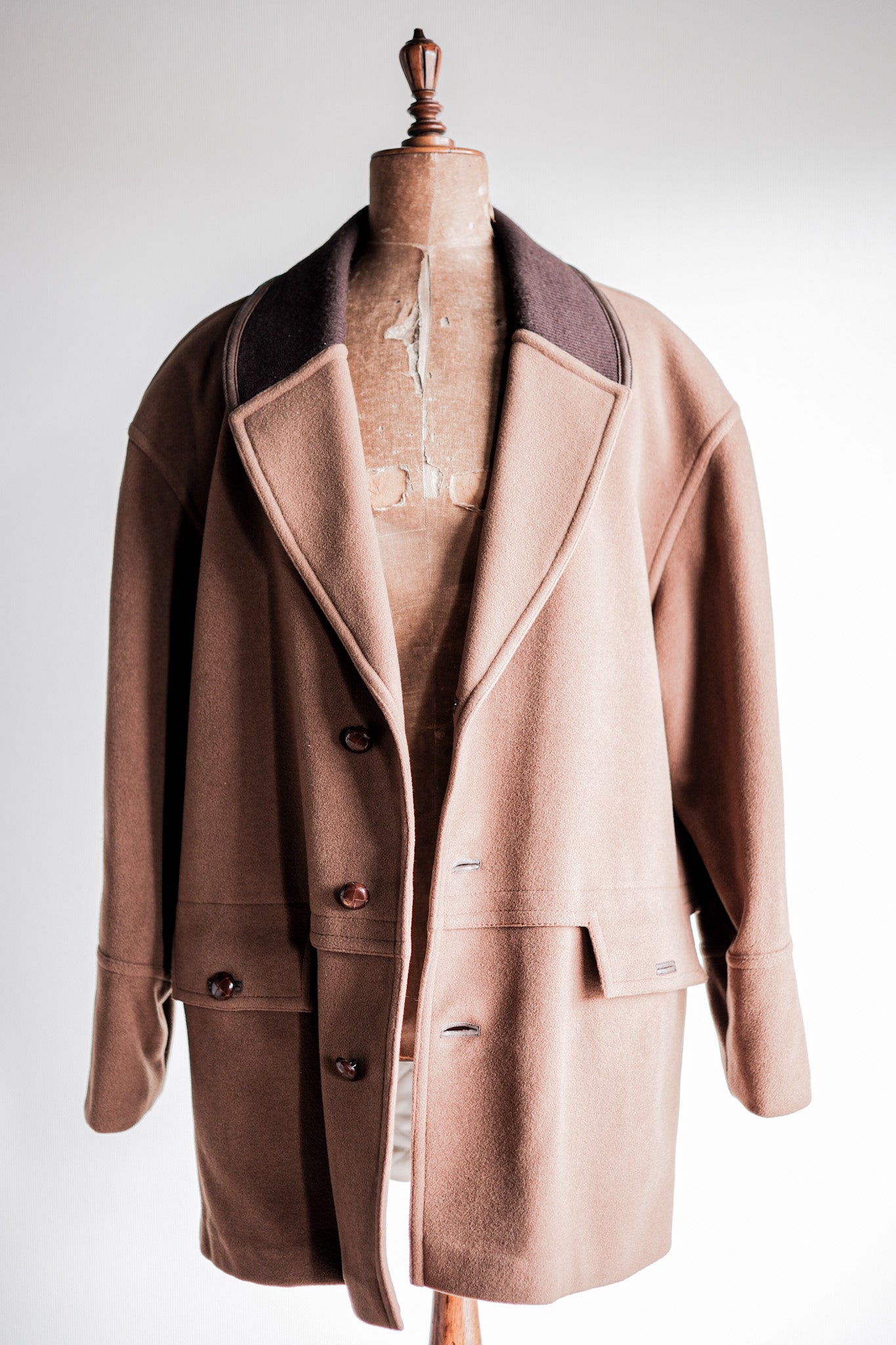 【~80's】Old Gucci Shawl Collar Cashmere Jacket Size.50