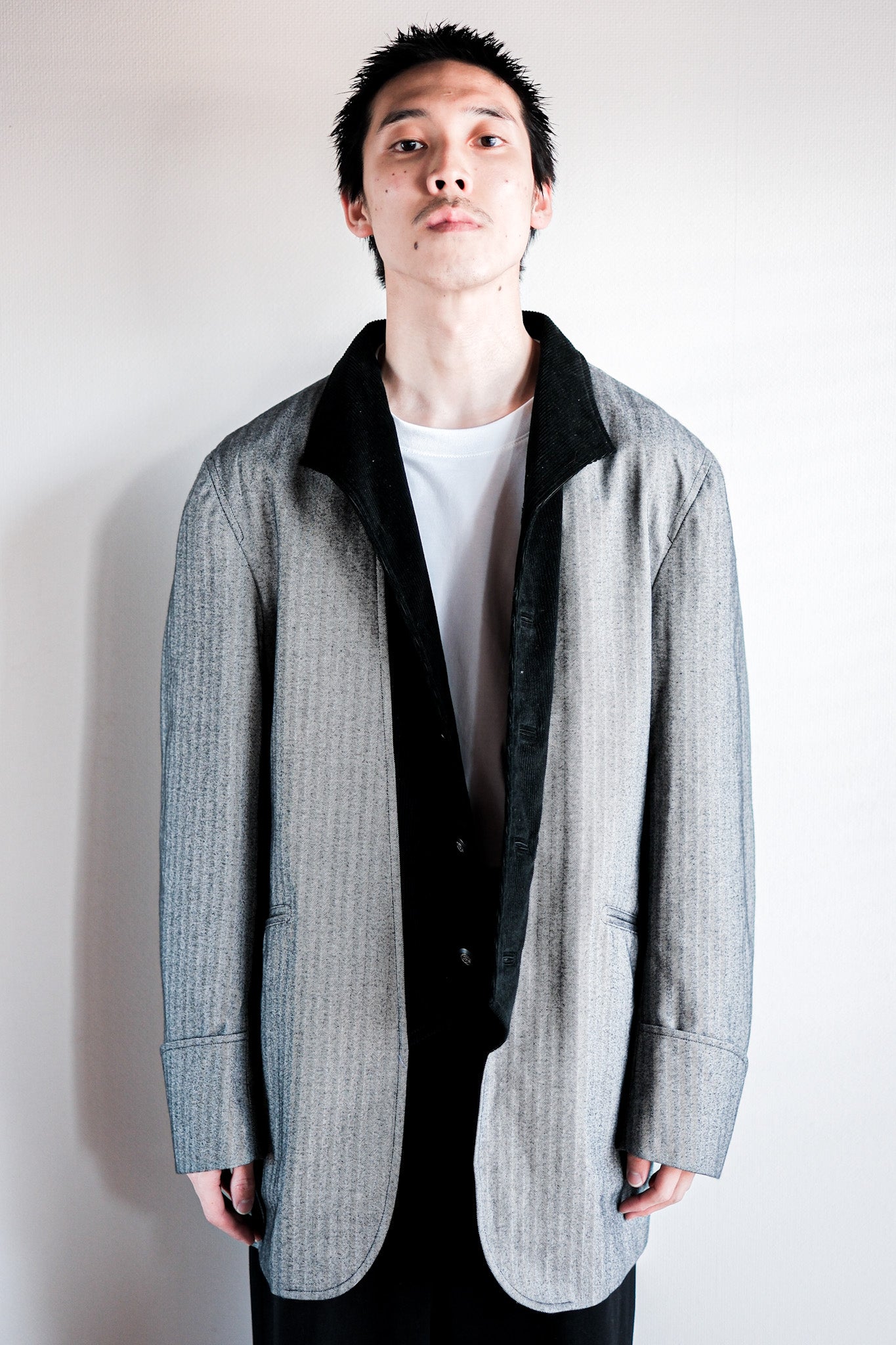 【~00's】ARNYS PARIS Corduroy × Cotton HBT Jacket Size.52