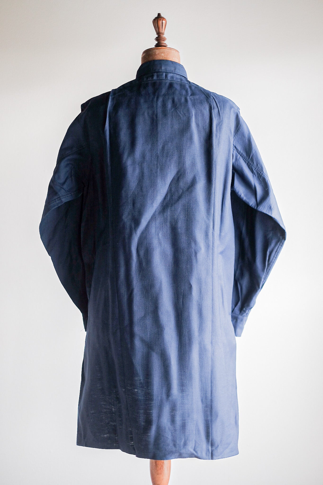 【~40's】French Vintage Indigo Metis Grandpa Shirt "Dead Stock"