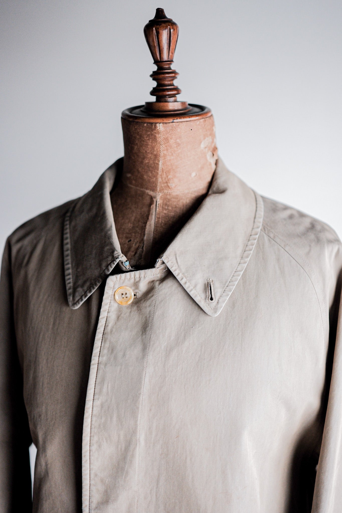 【~80's】Vintage Burberry's Single Raglan Balmacaan Coat C100 Size.48REG