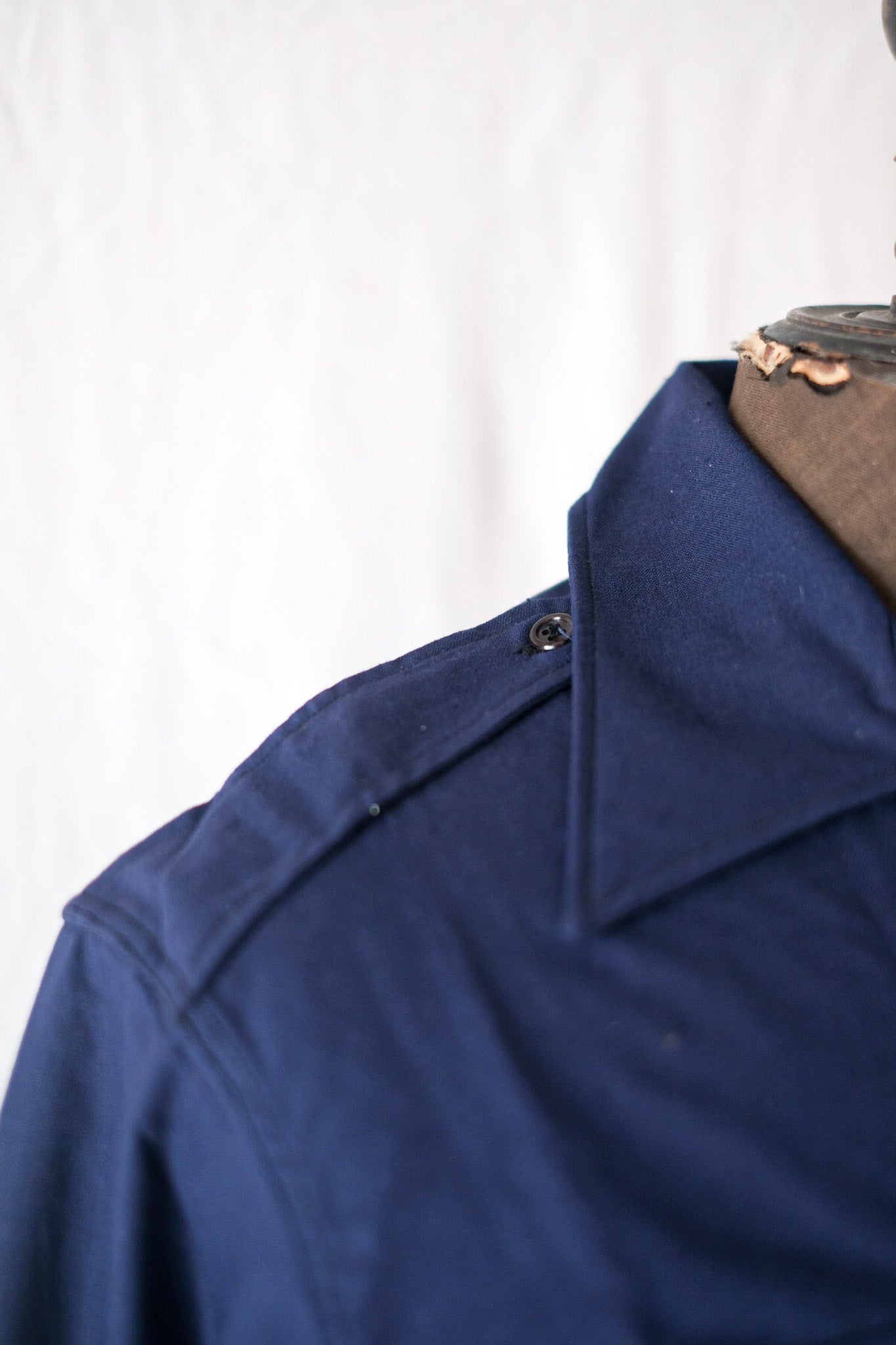 【~50's】French Army M48 Indigo Metis Shirt "Dead Stock"