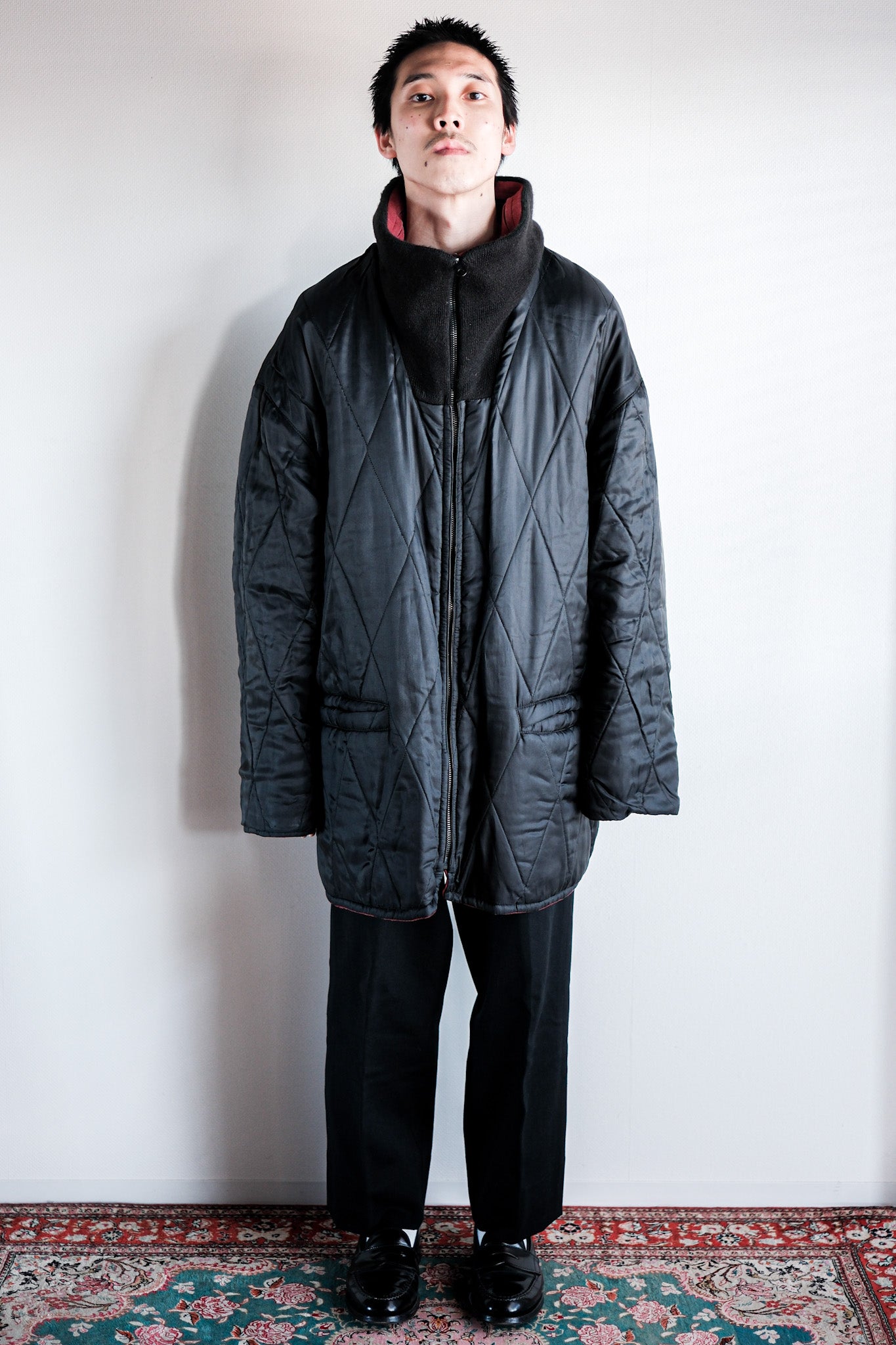 【~90's】Old SERAPHIN Leather Reverseable Jacket Size.50