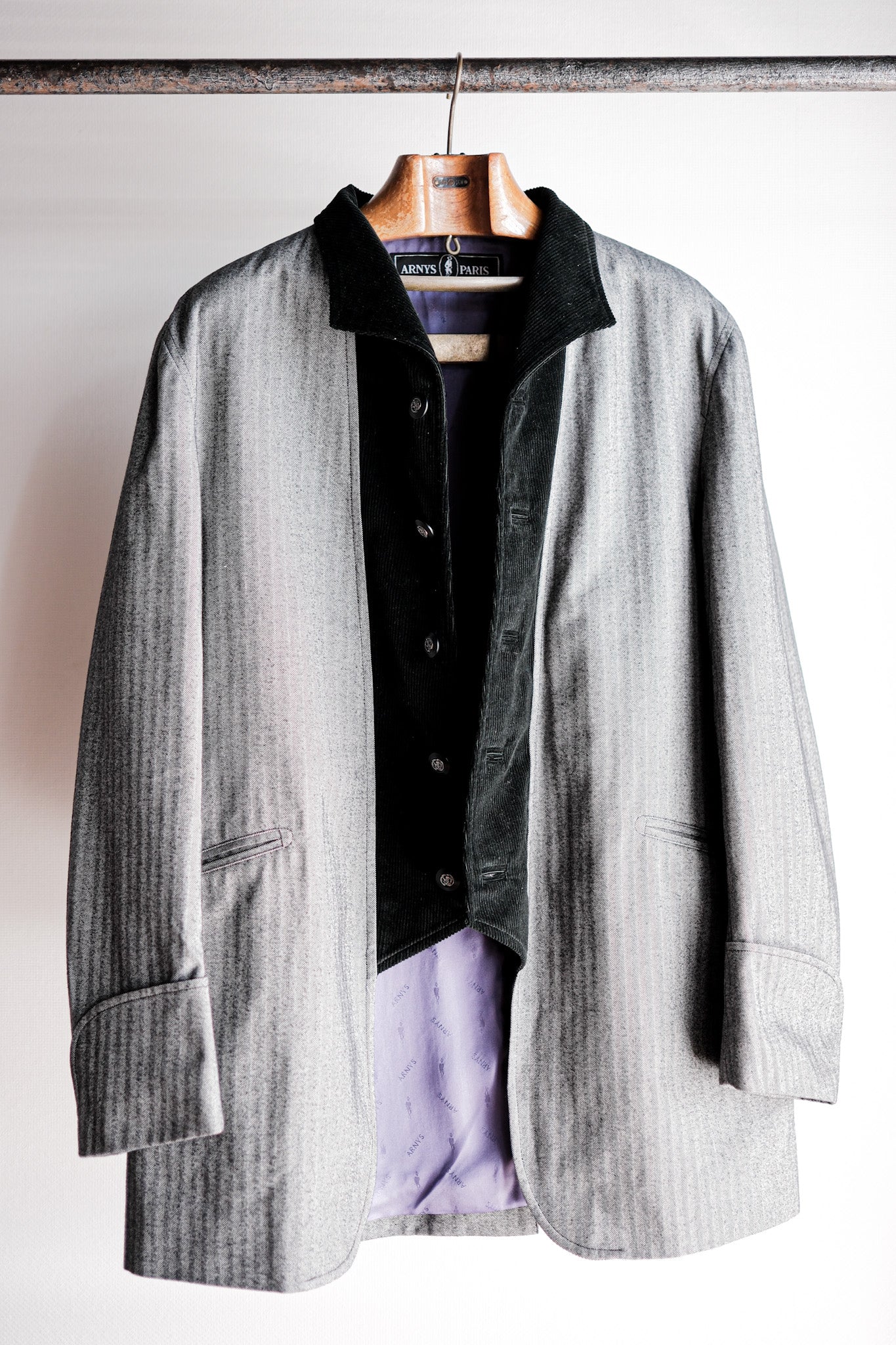 【~00's】ARNYS PARIS Corduroy × Cotton HBT Jacket Size.52
