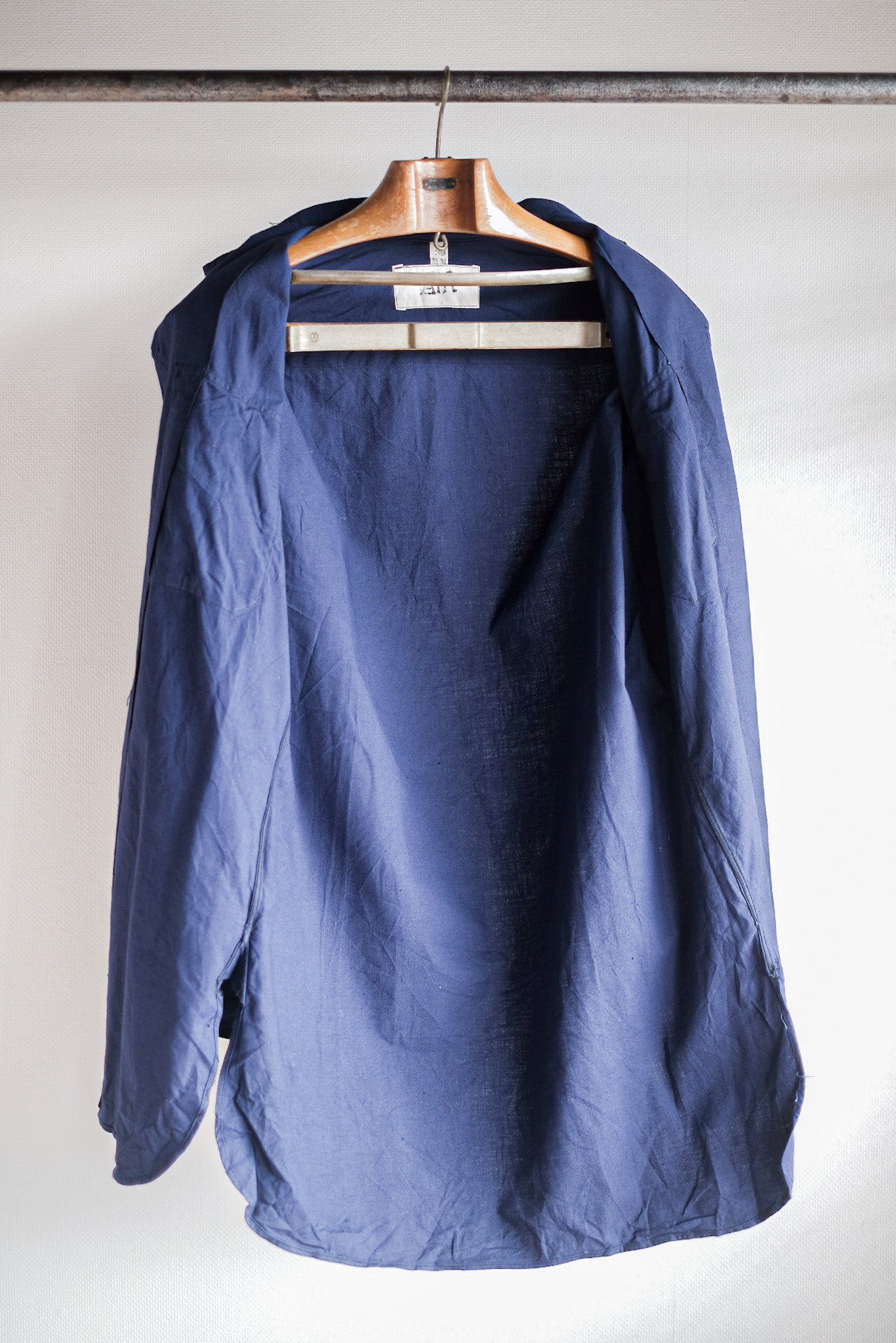 【~50's】French Air Force Indigo Metis Shirt "Dead Stock"