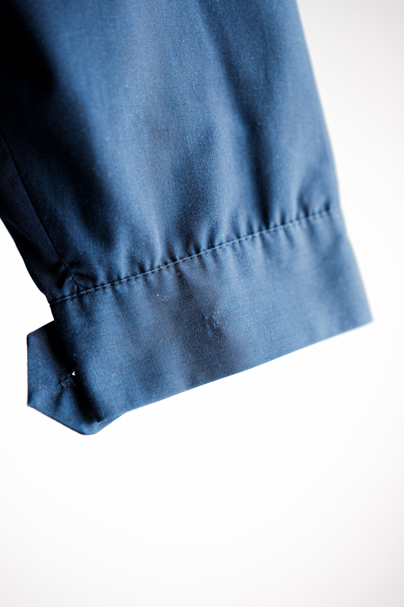 【~50's】German Vintage Blue Cotton × Polyester Hooded Jacket