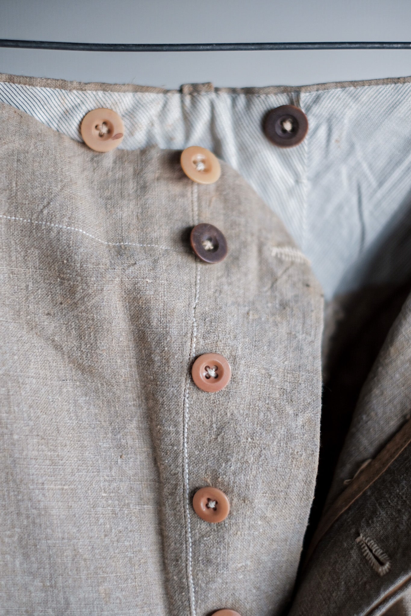 【~40's】French Vintage Linen Trousers