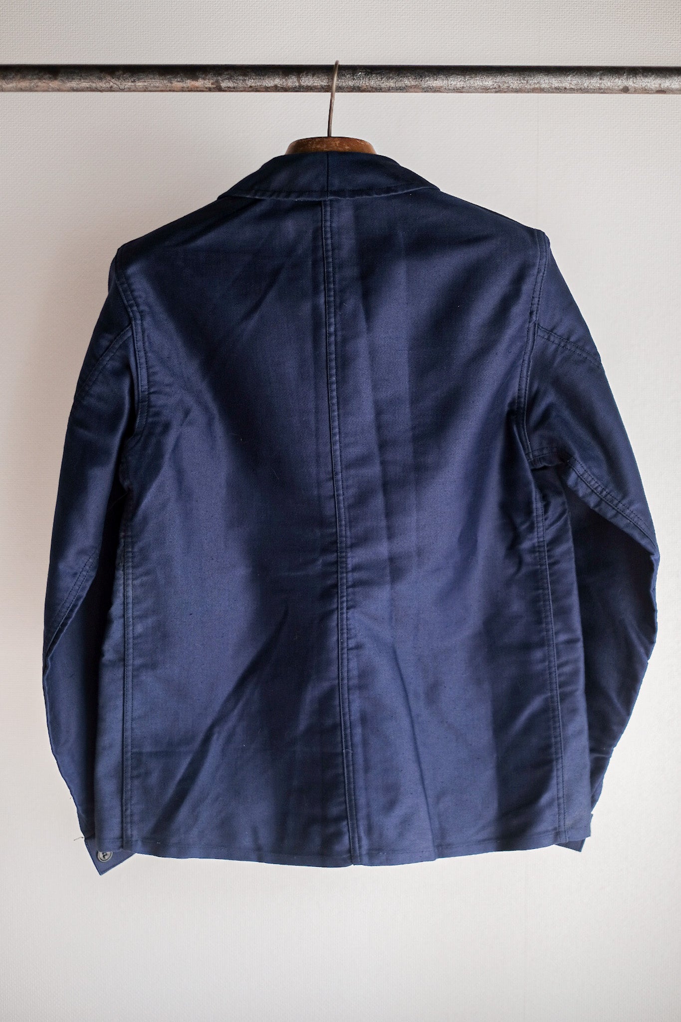 【~40's】French Vintage Blue Moleskin Work Jacket "Dead Stock"