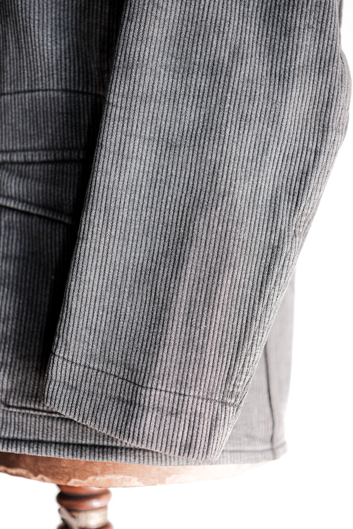 【~50's】French Vintage Gray Cotton Pique Hunting Jacket