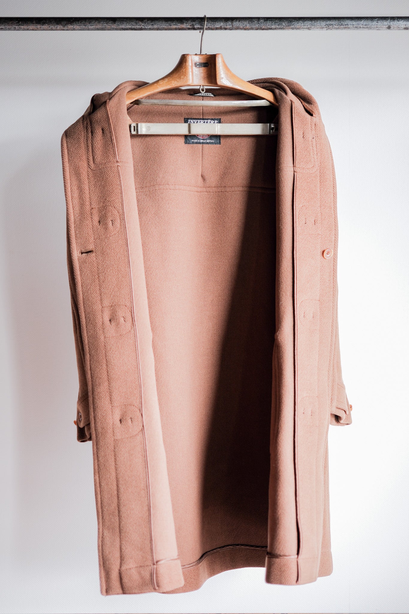 【~90's】Old INVERTERE Wool Duffle Coat "Moorbrook"