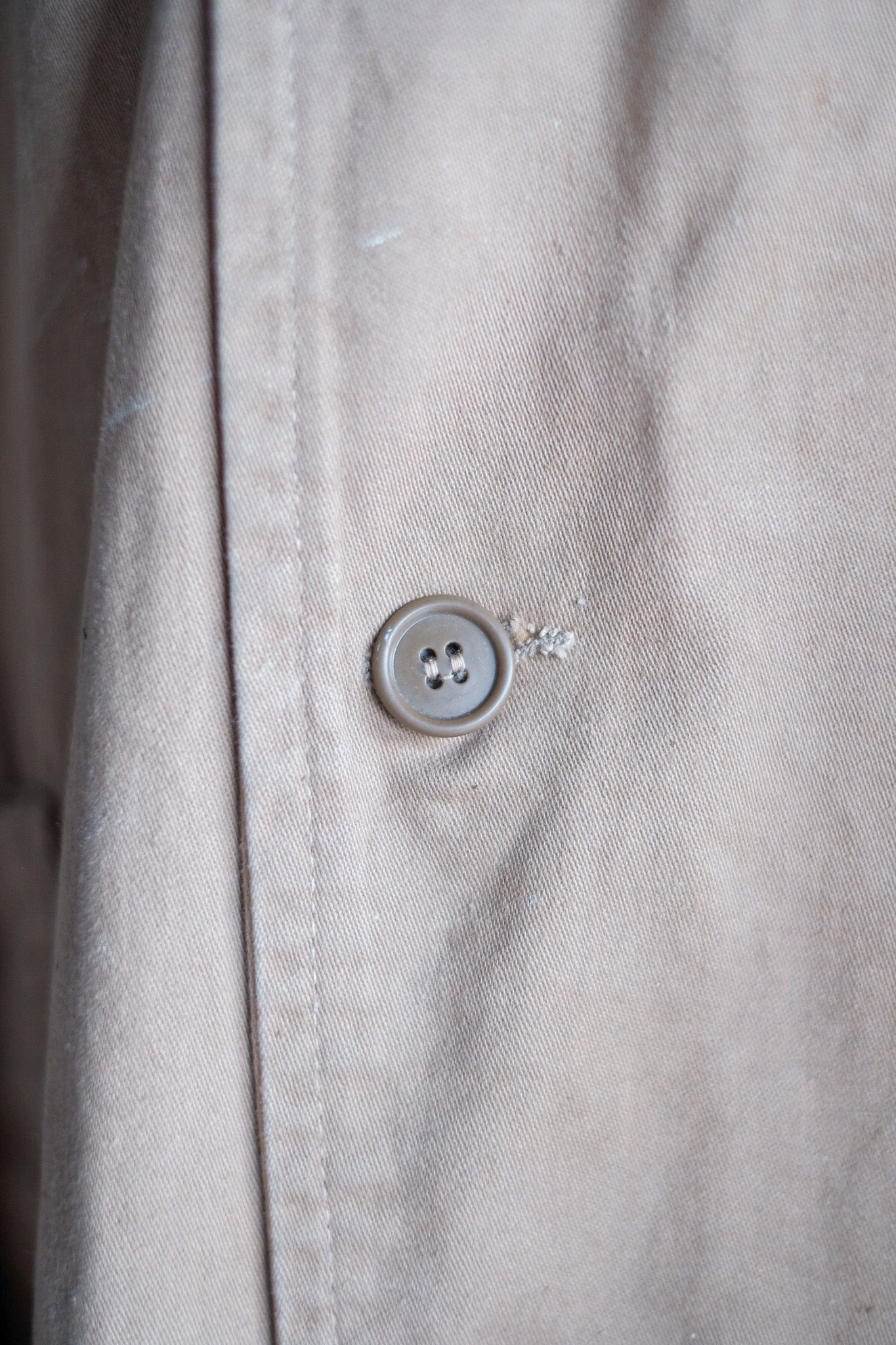 【~50's】Dutch Vintage Double Breasted Cotton Work Coat