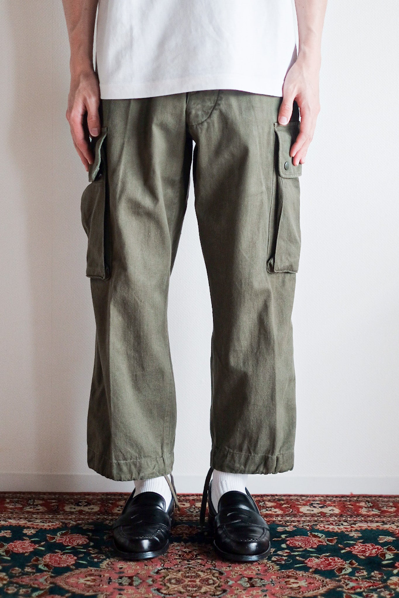 【~60's】French Army TAP47/56 Paratrooper Trousers Size.11