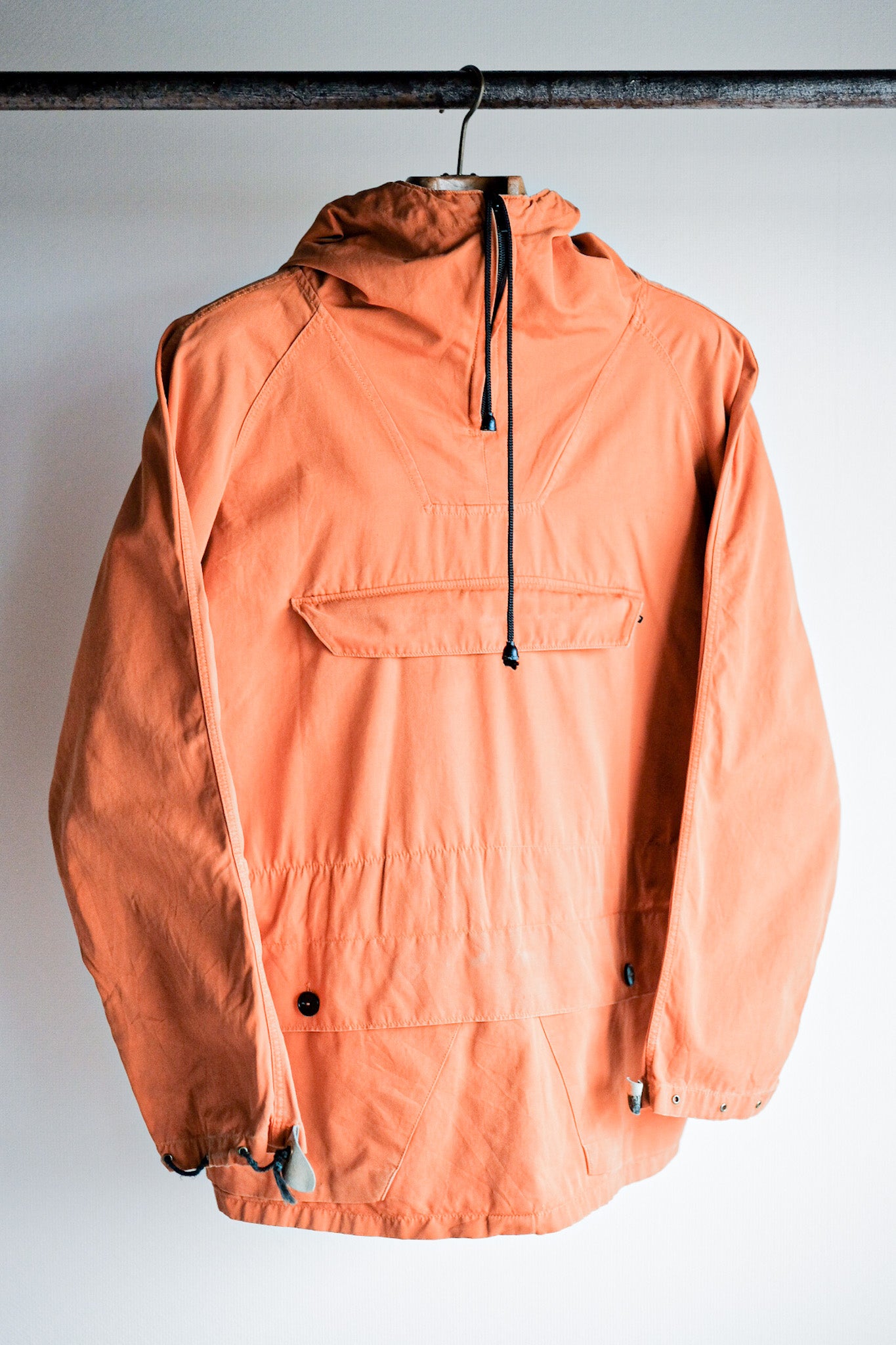 【~70's】Europe Vintage Orange Cotton Smock