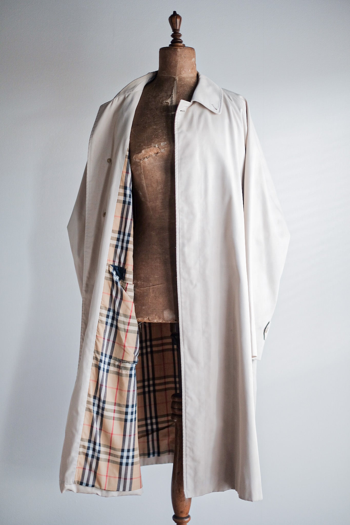 【~80's】Vintage Burberry's Single Raglan Balmacaan Coat