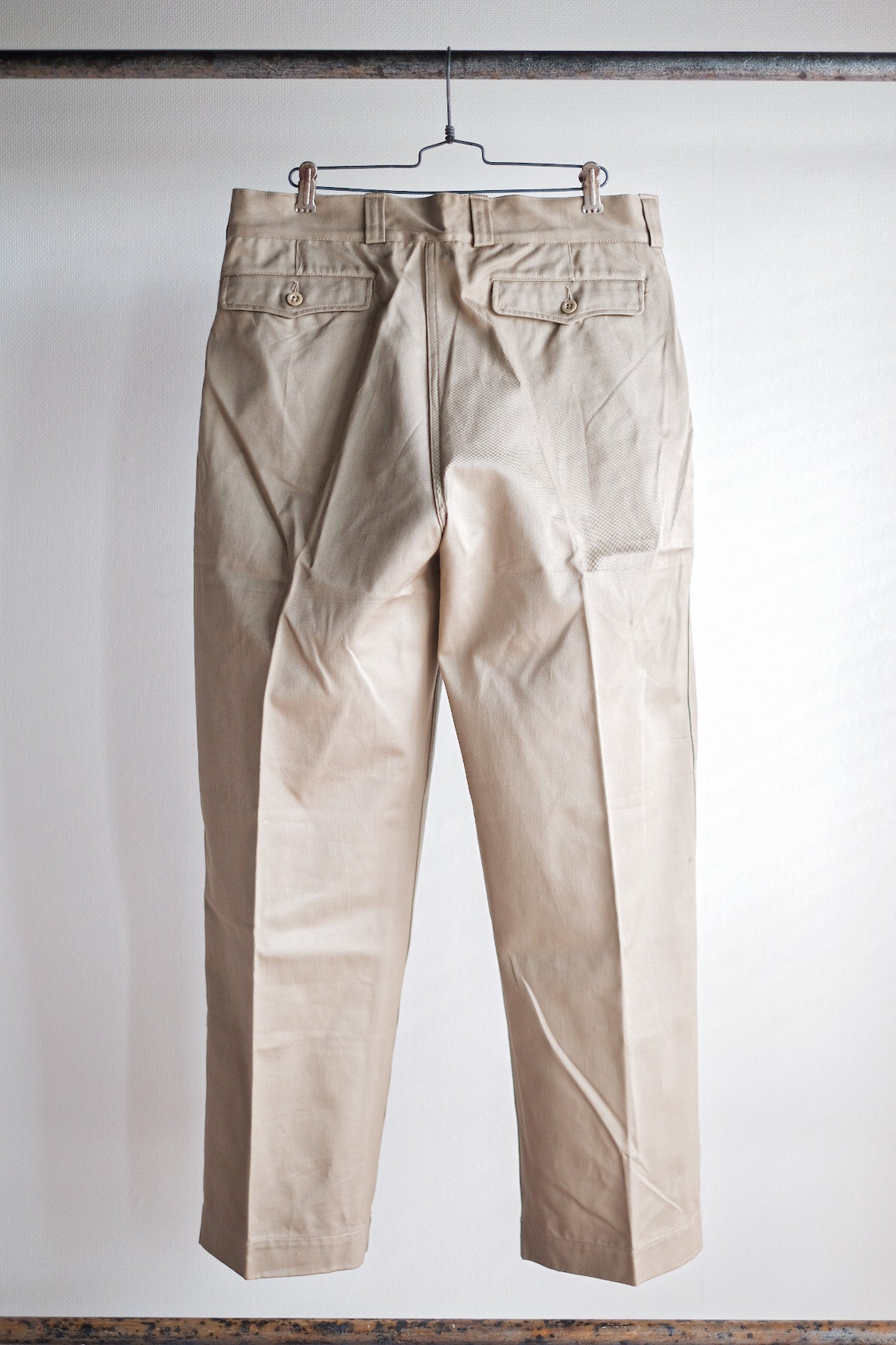 【~60's】French Army M52 Chino Trousers Size.23 "Dead Stock"