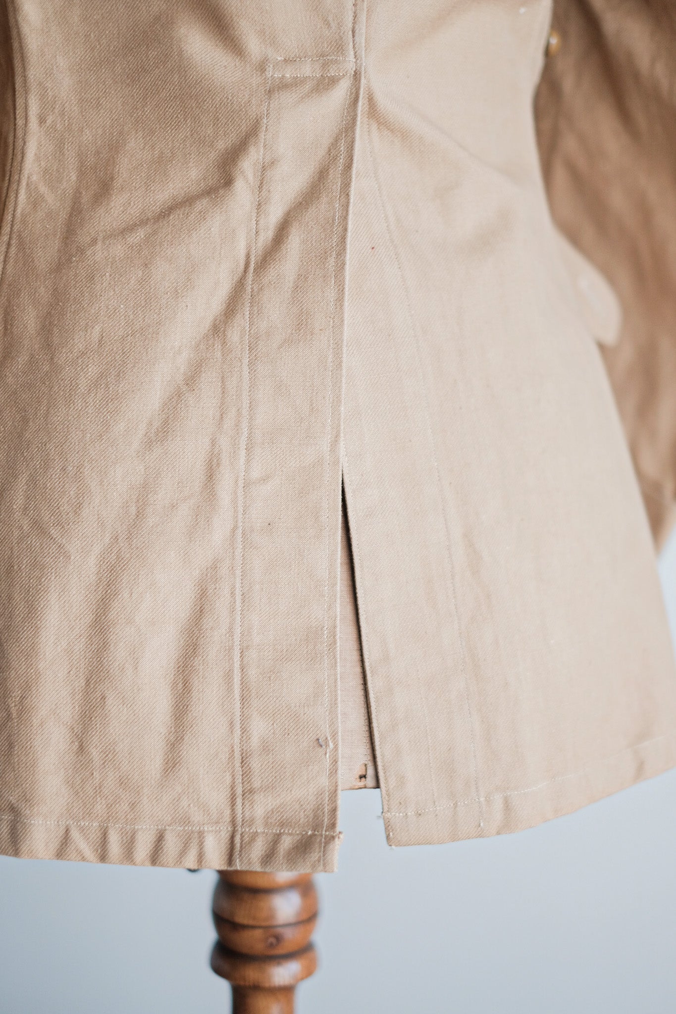 【~50's】French Vintage Cotton Linen Chino Jacket "Garally Lafayette" "Dead Stock"