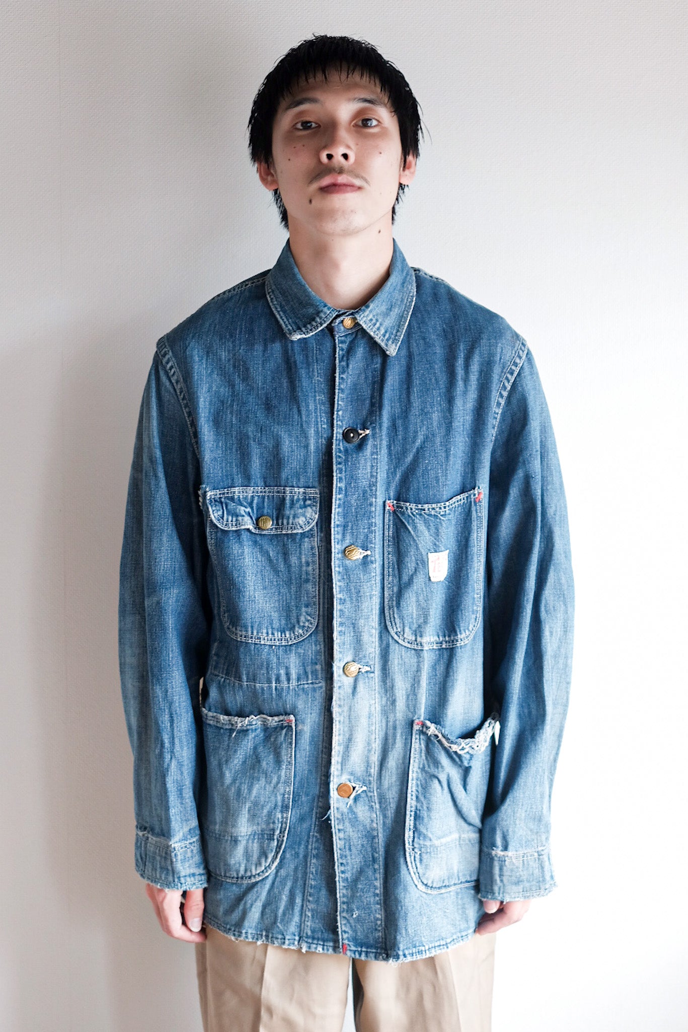 【~40's】American Vintage Denim Coverall "TEST by Rice-Stix"