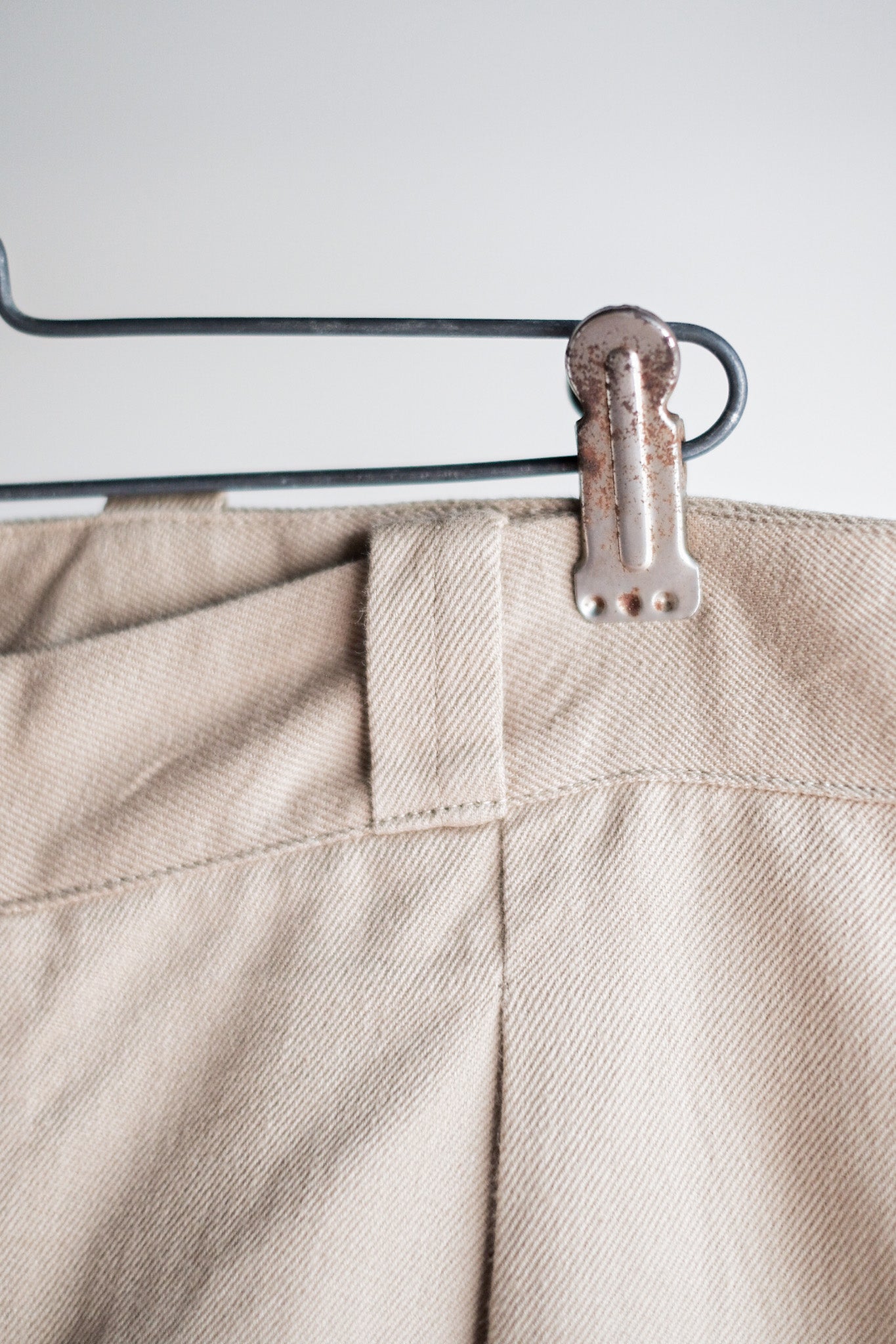 【~60's】French Army M52 Chino Trousers Size.16 "Dead Stock"