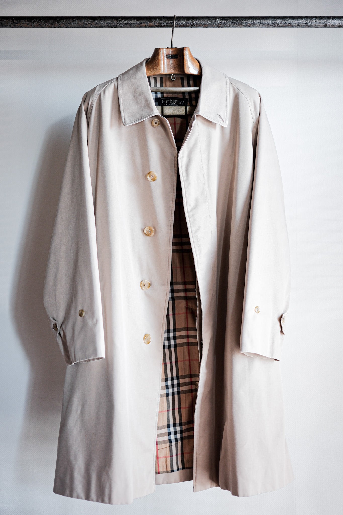 【~80's】Vintage Burberry's Single Raglan Balmacaan Coat