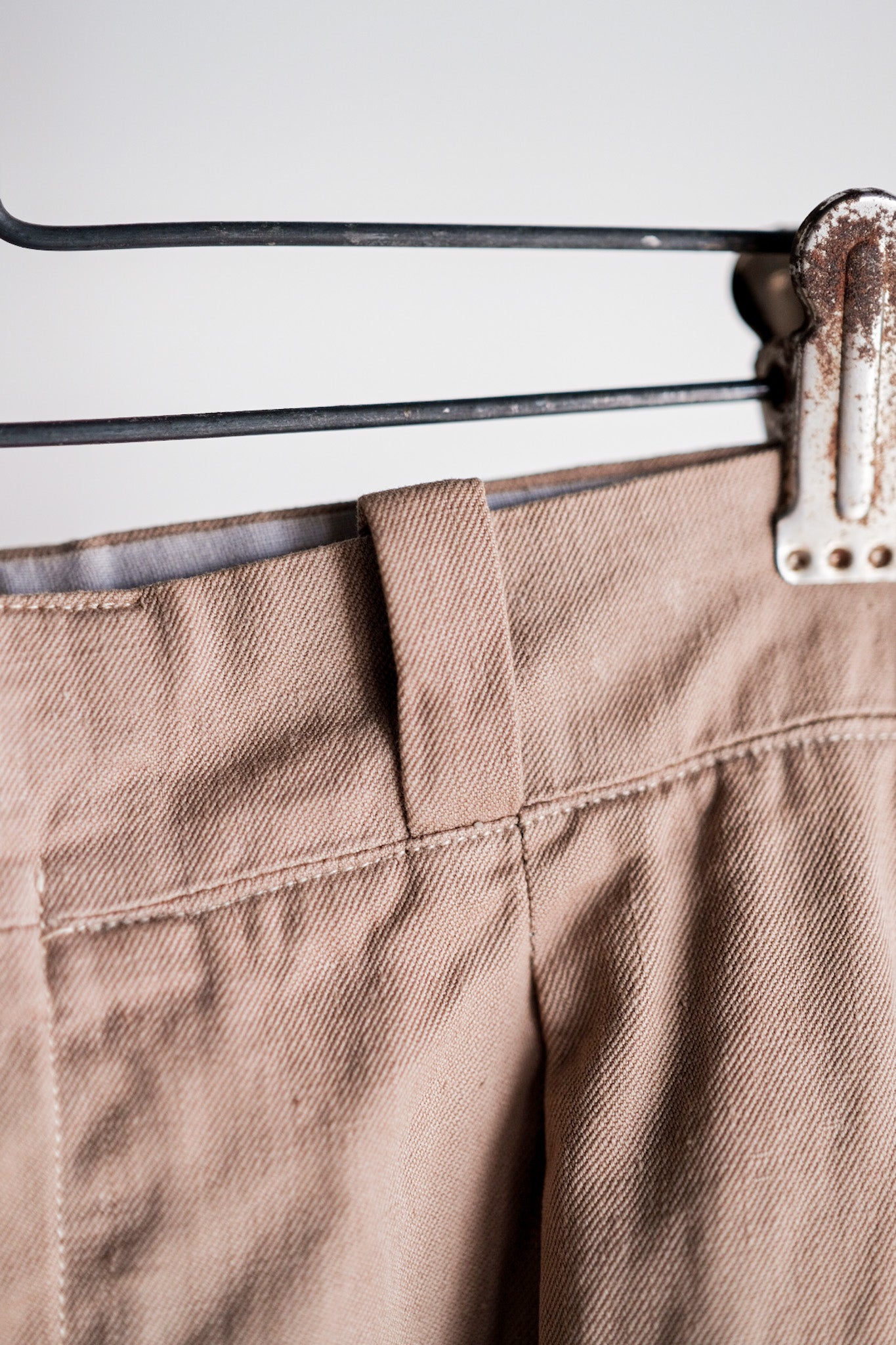 【 ~ 50's 】กางเกงขายาวผ้าฝ้ายวินเทจฝรั่งเศส