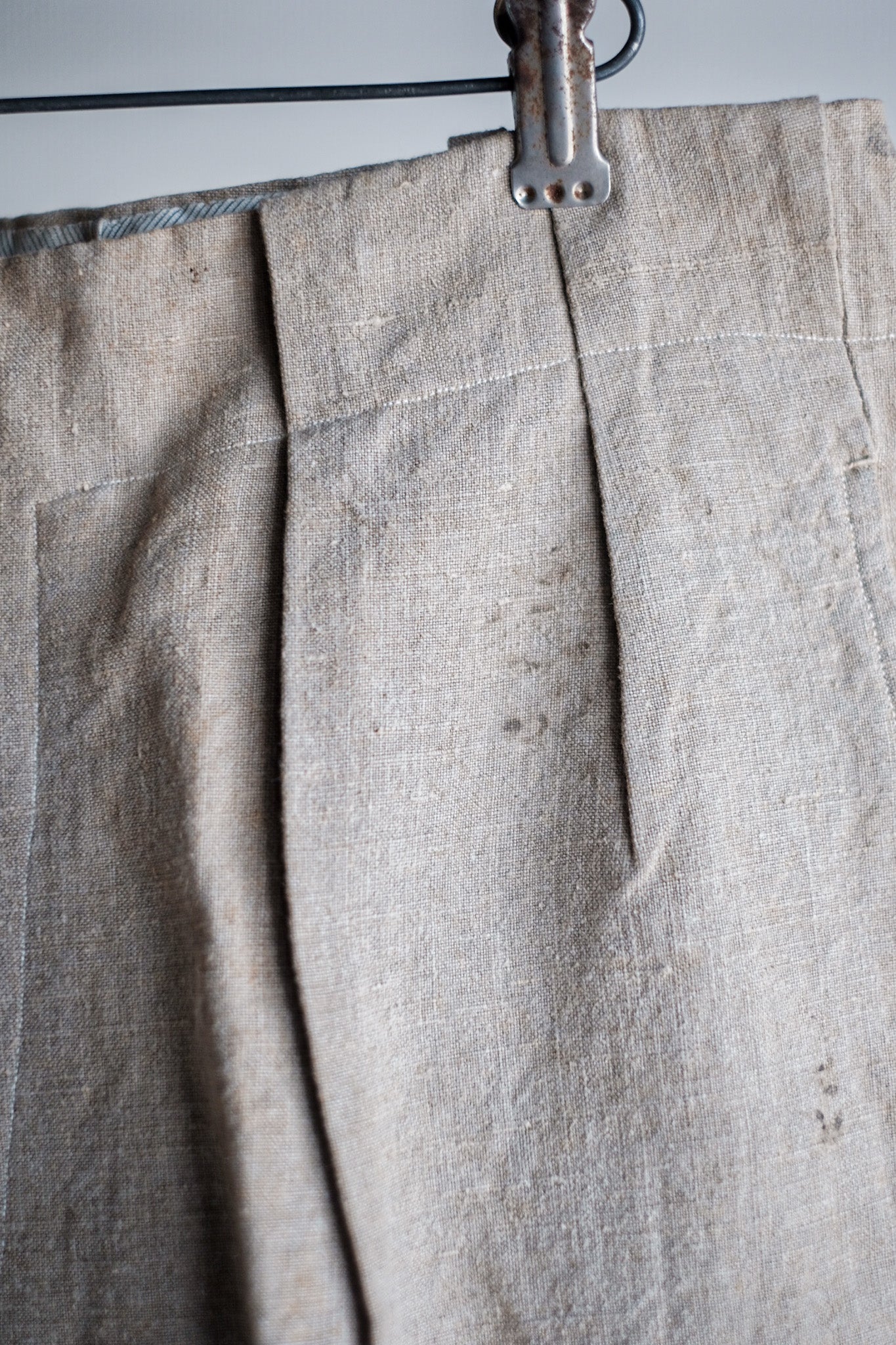 【~40's】French Vintage Linen Trousers