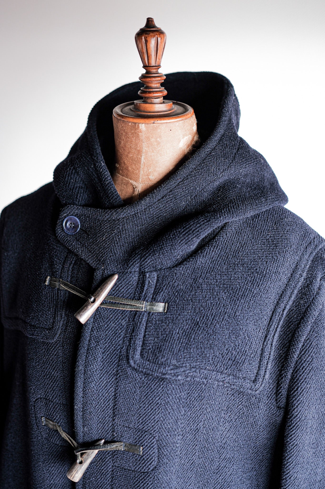 【~90's】Old INVERTERE Wool Duffle Coat "Moorbrook"