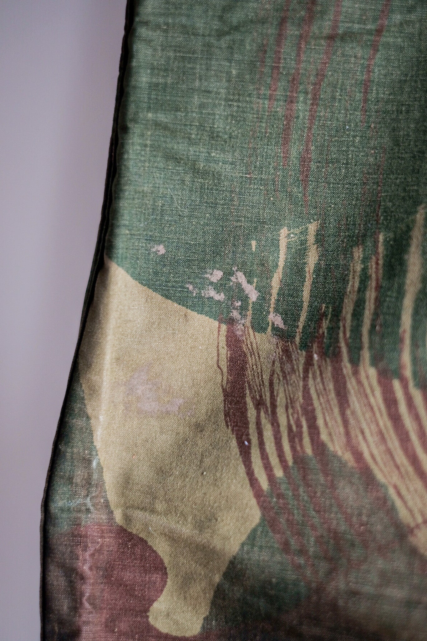 【~50's】Belgium Army Brushstroke Camo Airborne Pant Size.3